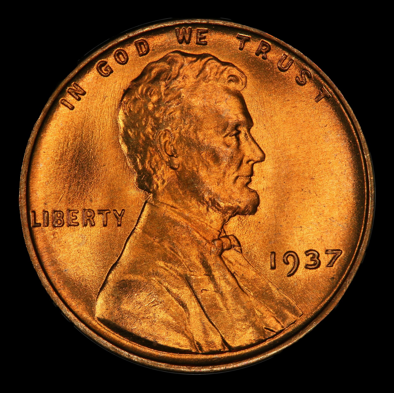 1937-p Lincoln Cent TOP POP! 1c ms68 rd SEGS - 2