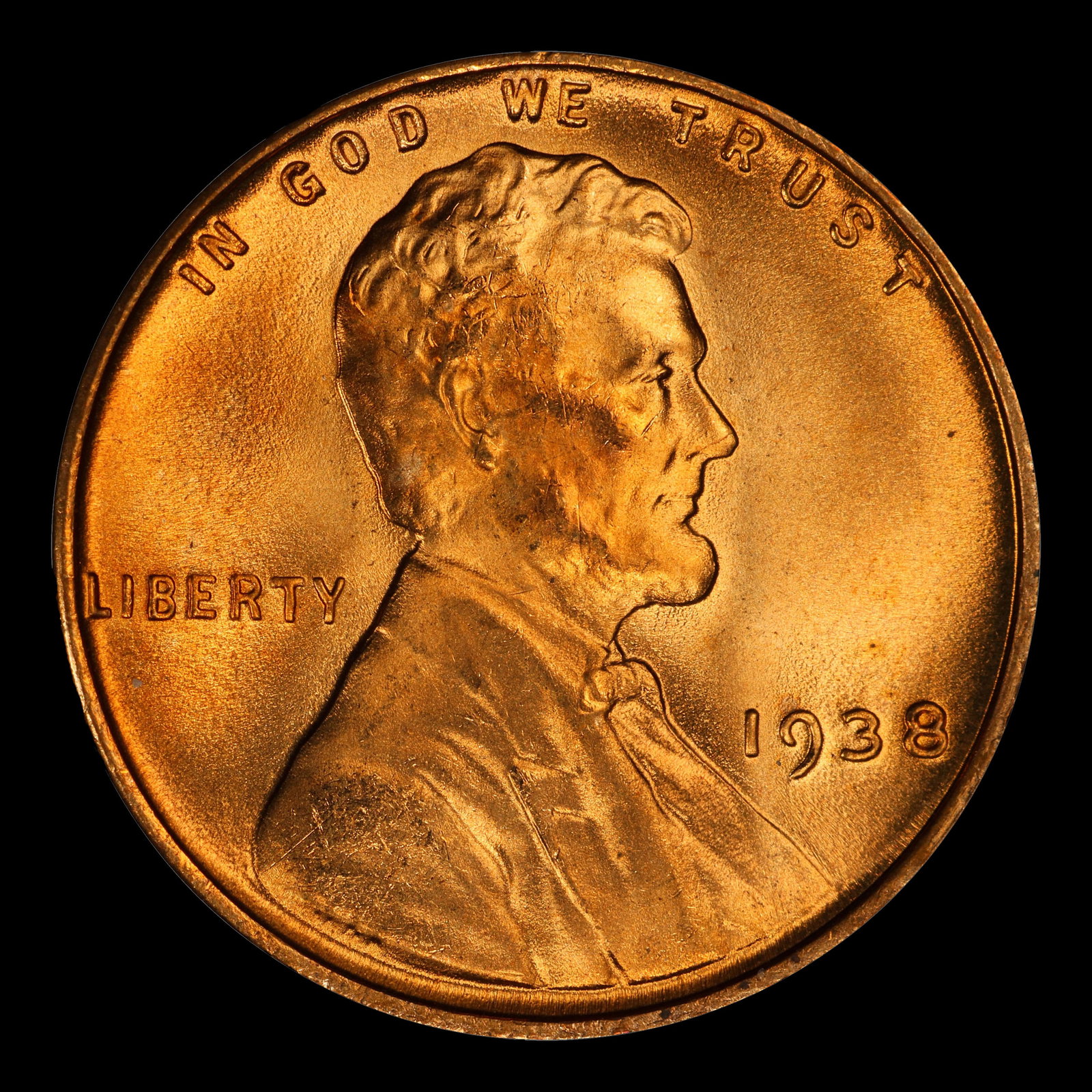 1938-p Lincoln Cent Near Top Pop 1c ms67+ rd SEGS - 2