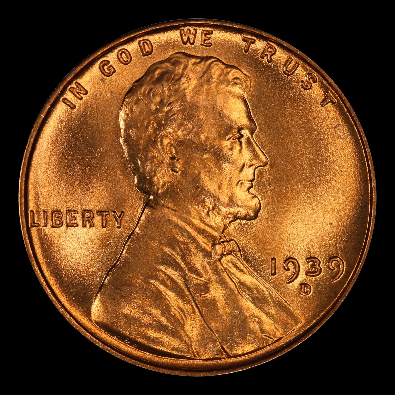 1939-d Lincoln Cent Near Top Pop 1c ms67+ rd SEGS - 2