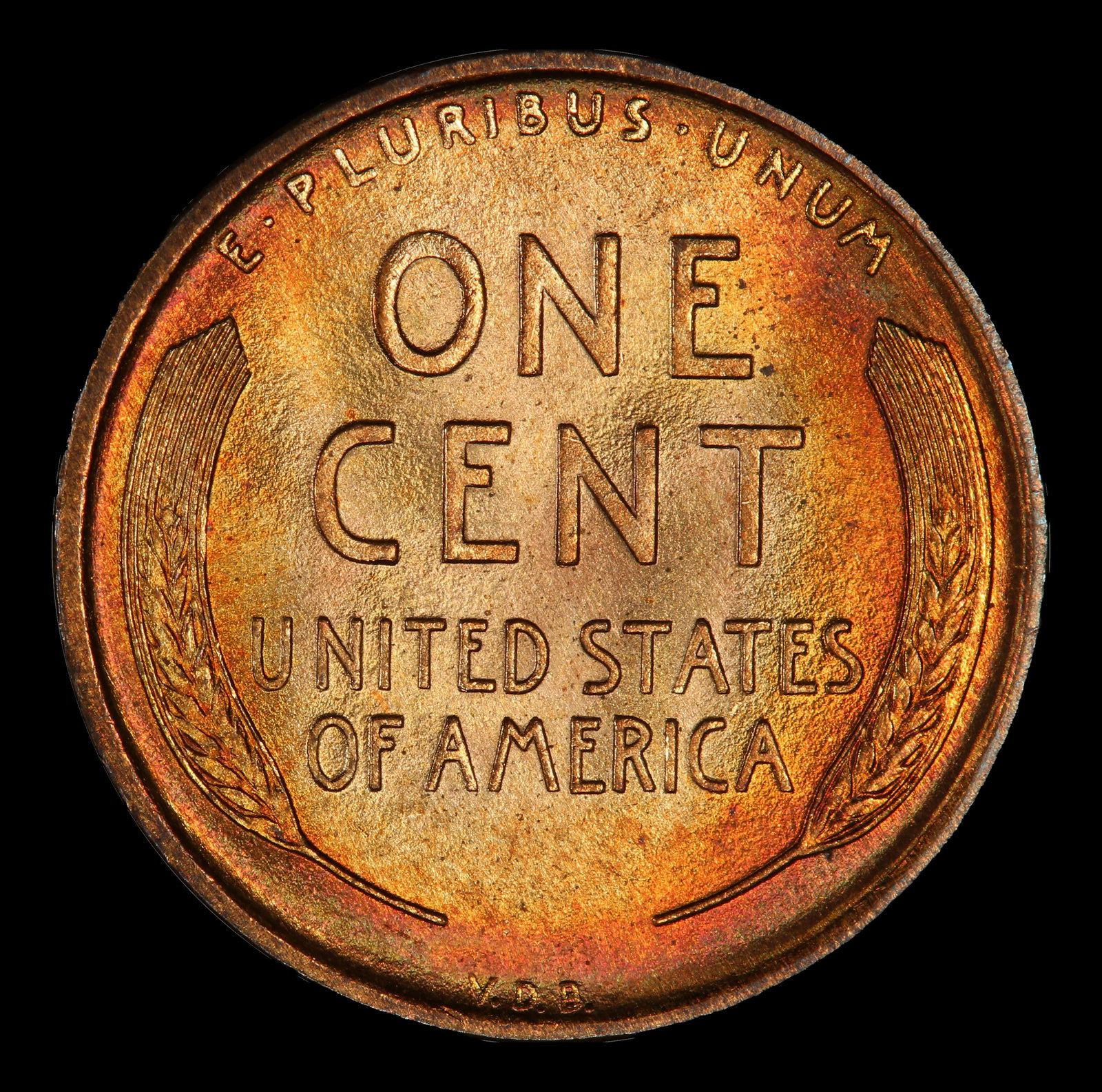 1909 VDB Lincoln Cent 1c Grades ms66 rd - 3