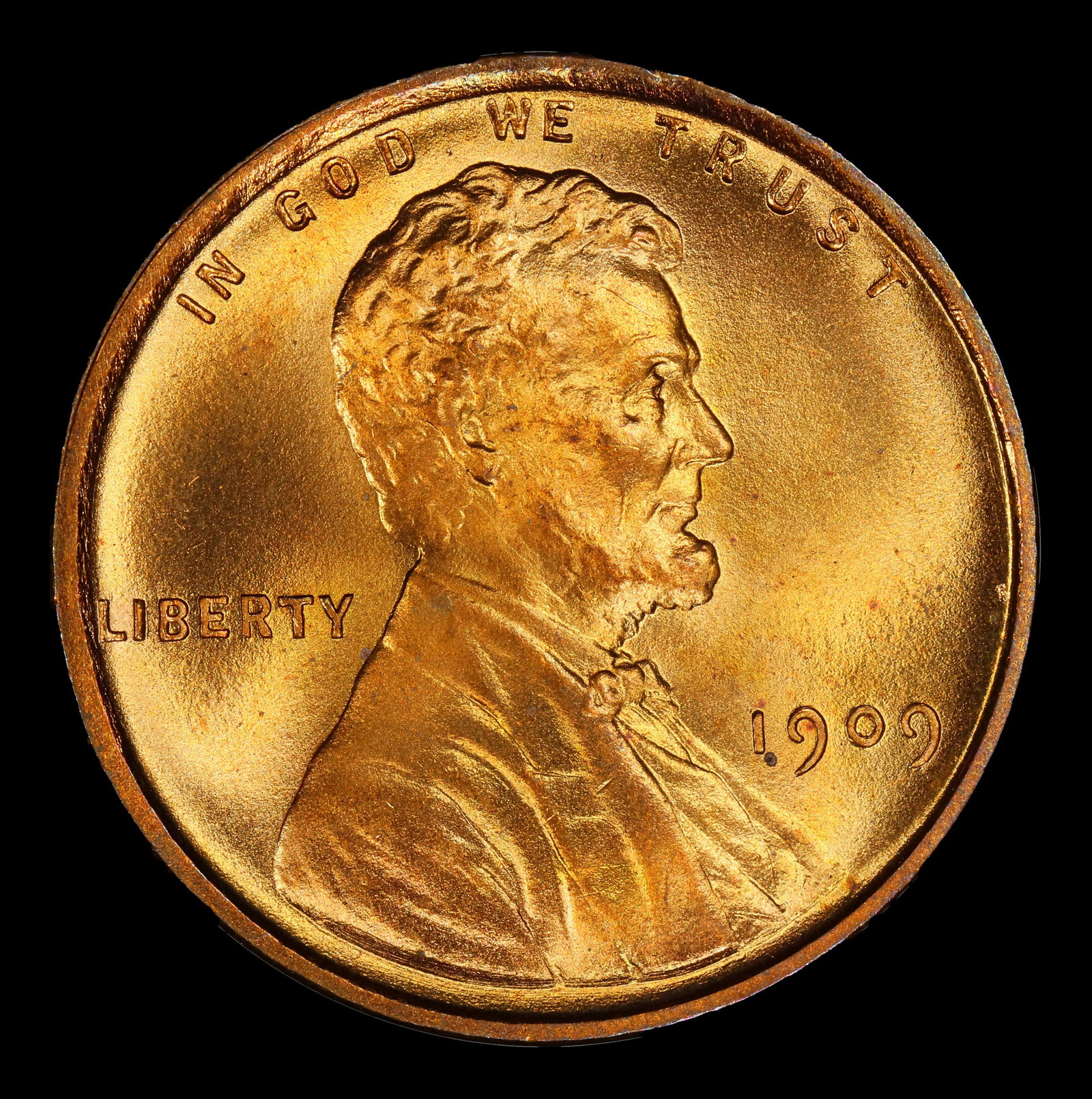 1909 VDB Lincoln Cent Near Top Pop 1c ms67+ rd SEGS - 2