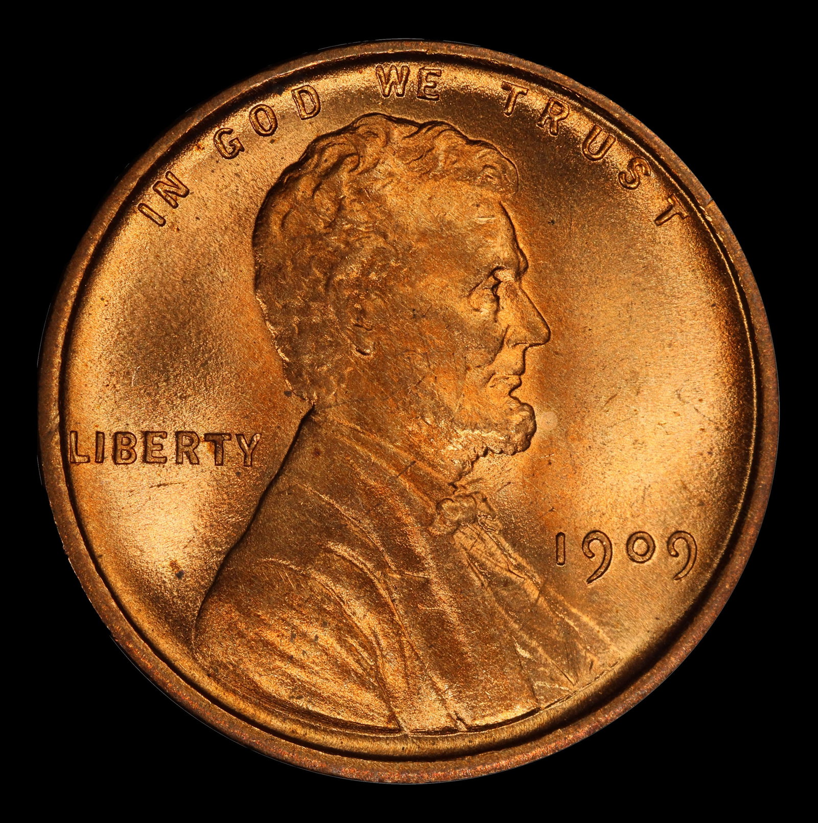 1909-p Lincoln Cent 1c Grades ms66 rd - 2