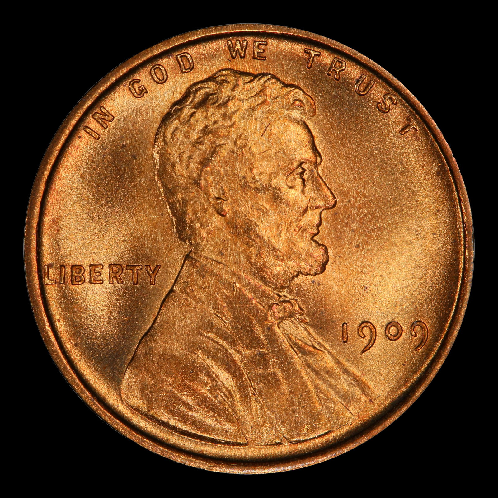 1909-p Lincoln Cent Near Top Pop! 1c ms66+ rd SEGS - 2