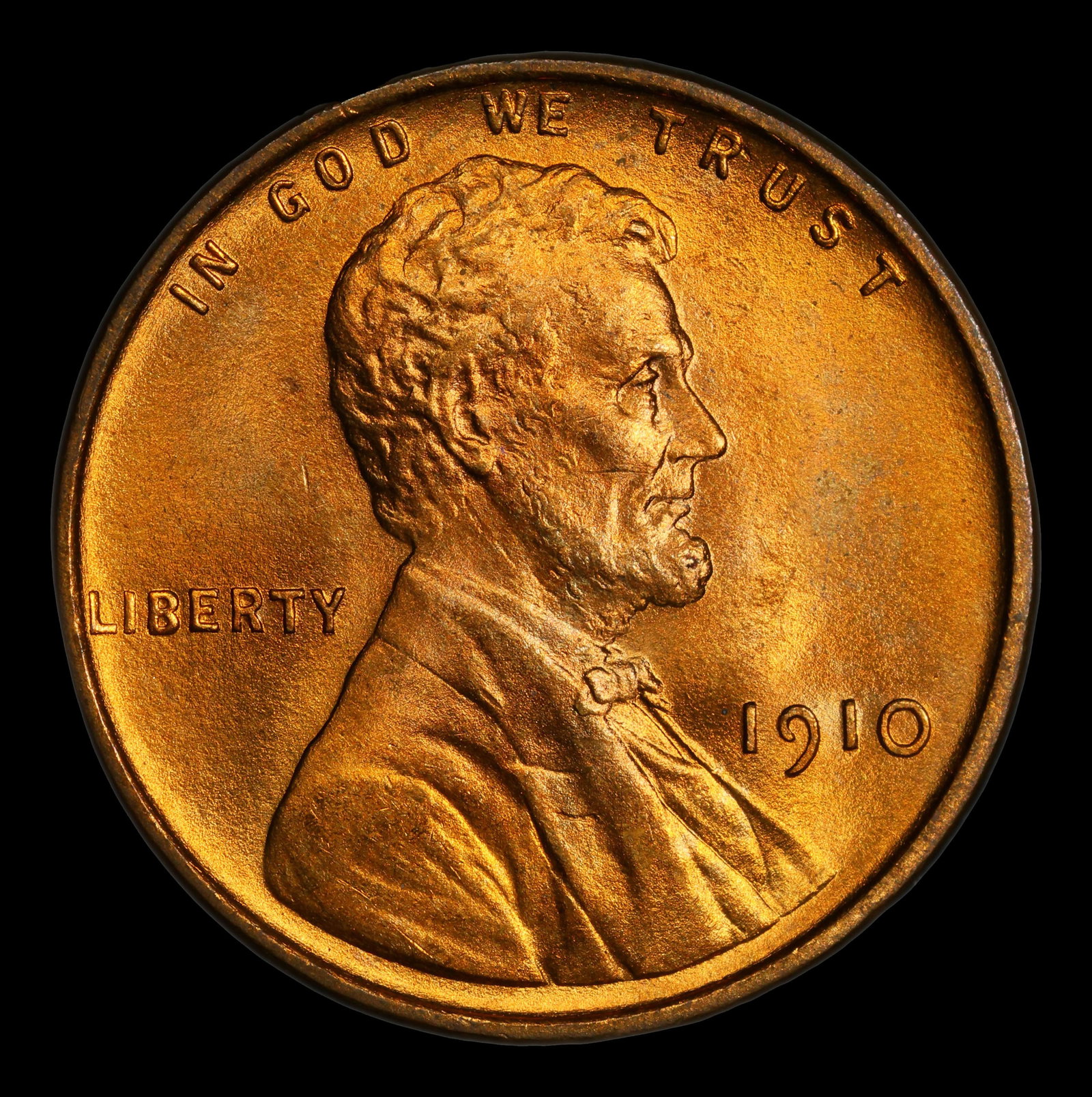 1910-p Lincoln Cent Near Top Pop! 1c ms67 rd SEGS - 2