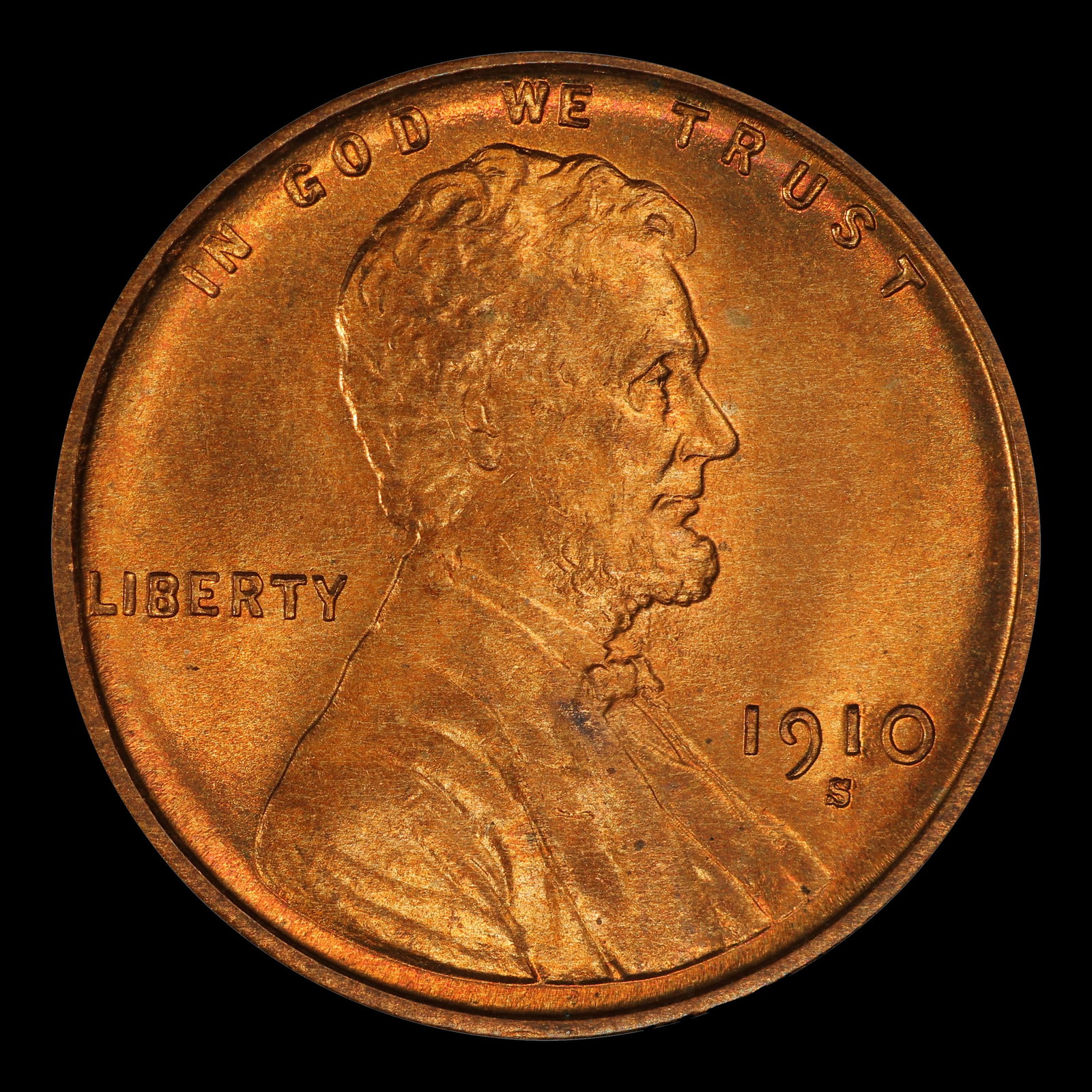 1910-s Lincoln Cent 1c ms66 rd SEGS - 2