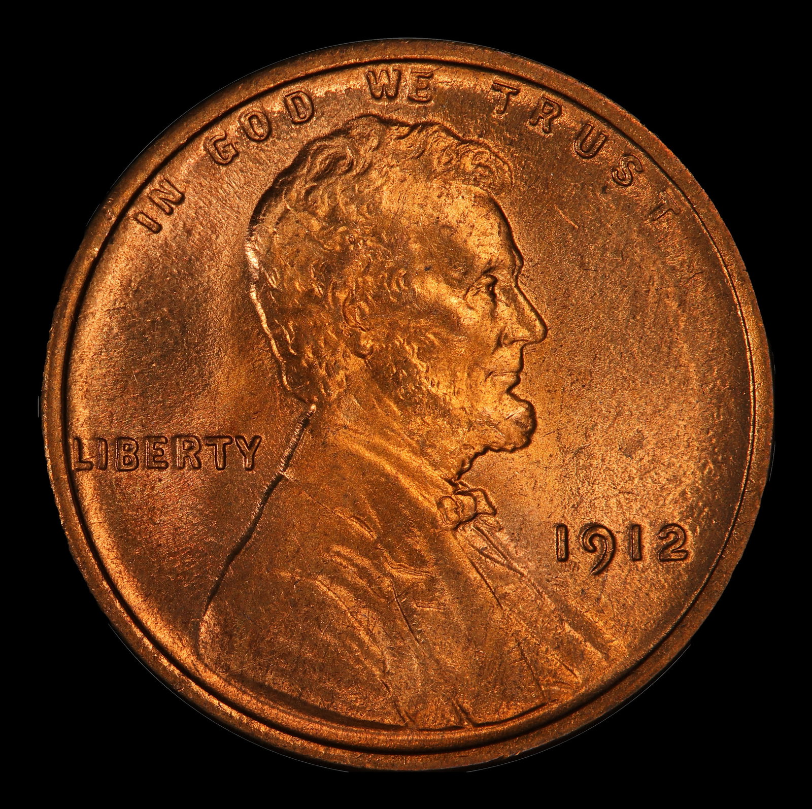 1912-p Lincoln Cent Near Top Pop! 1c ms66+ rd SEGS - 2