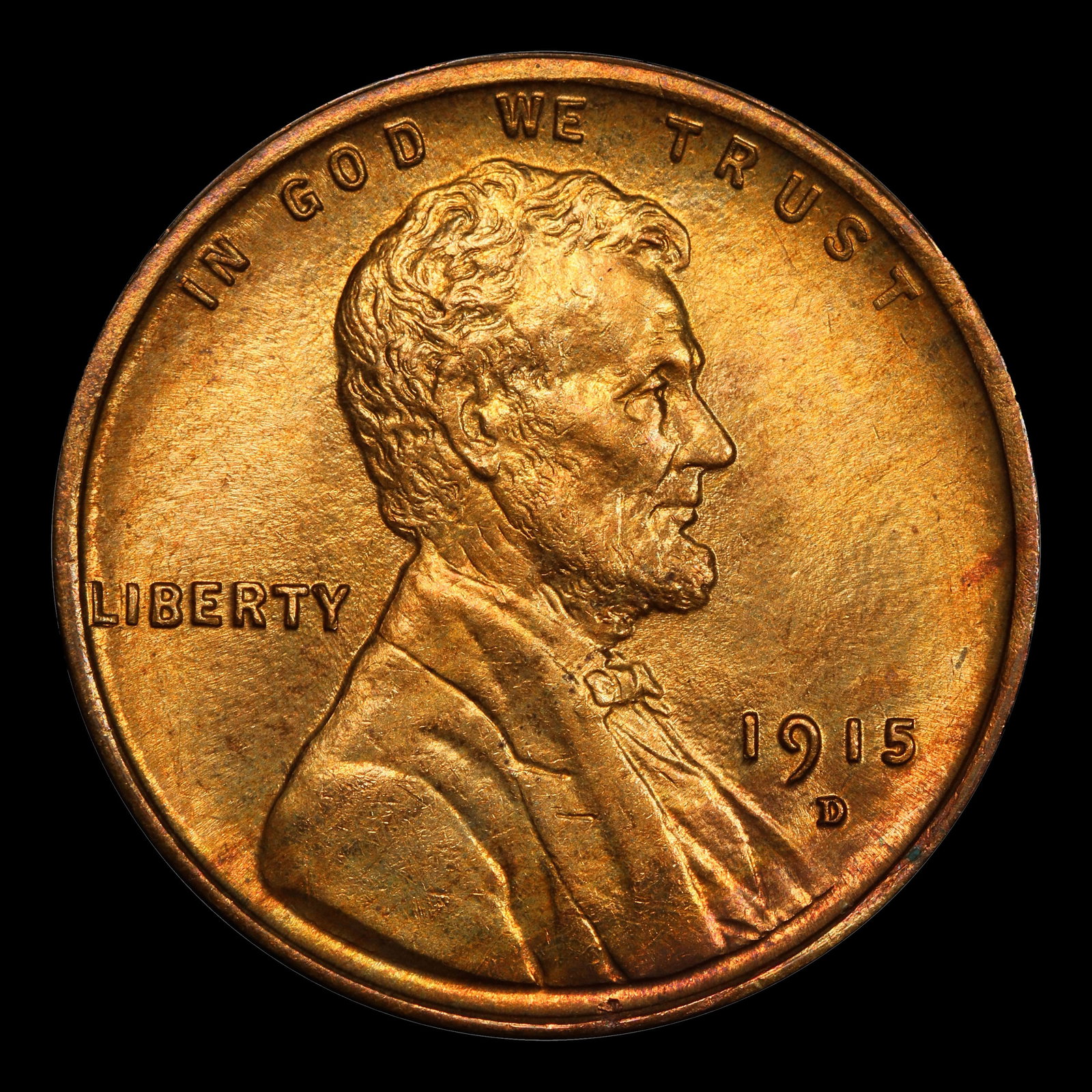 1915-d Lincoln Cent 1c ms65 rd SEGS - 2