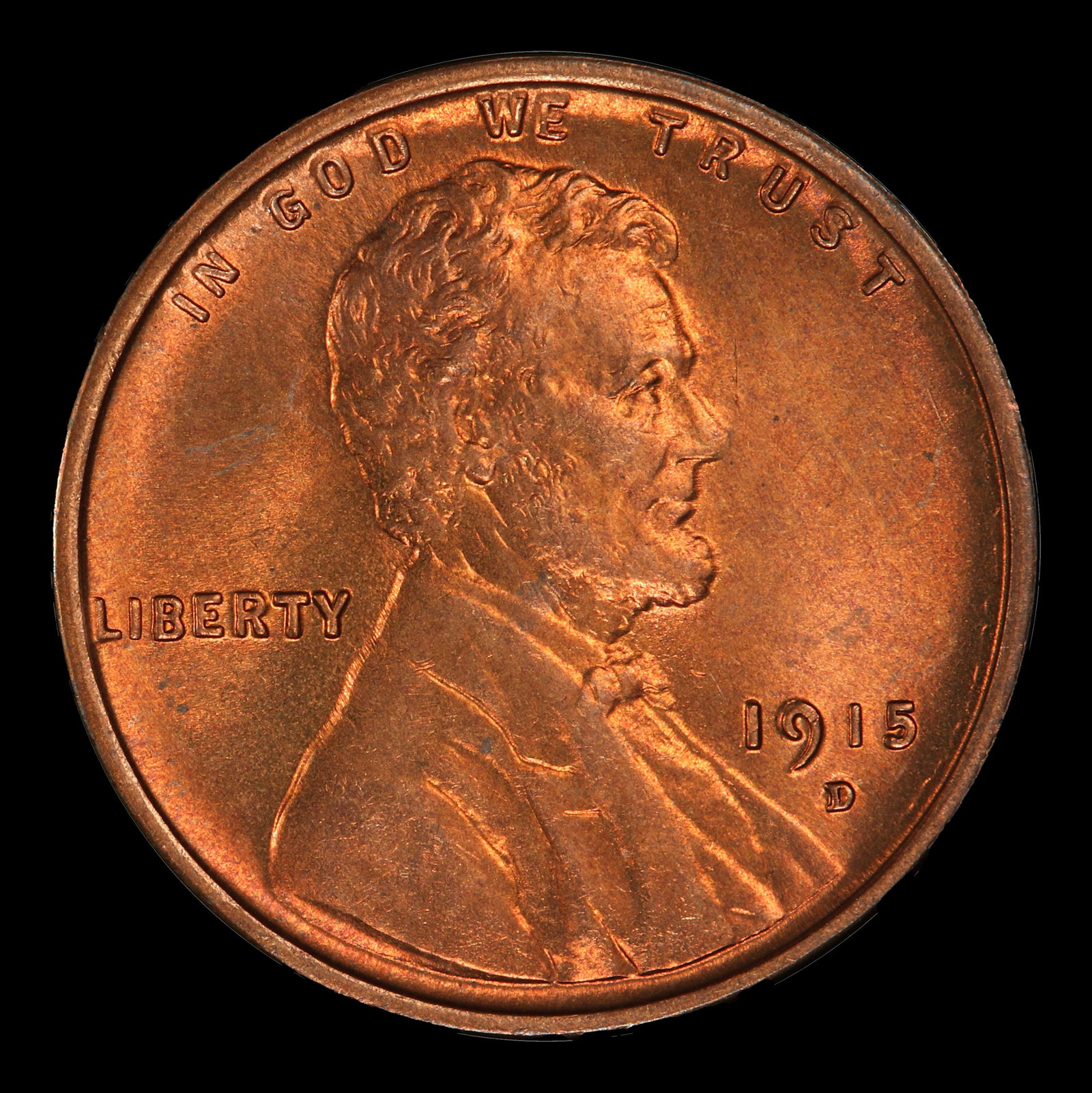 1915-d Lincoln Cent 1c ms65 rd SEGS - 2