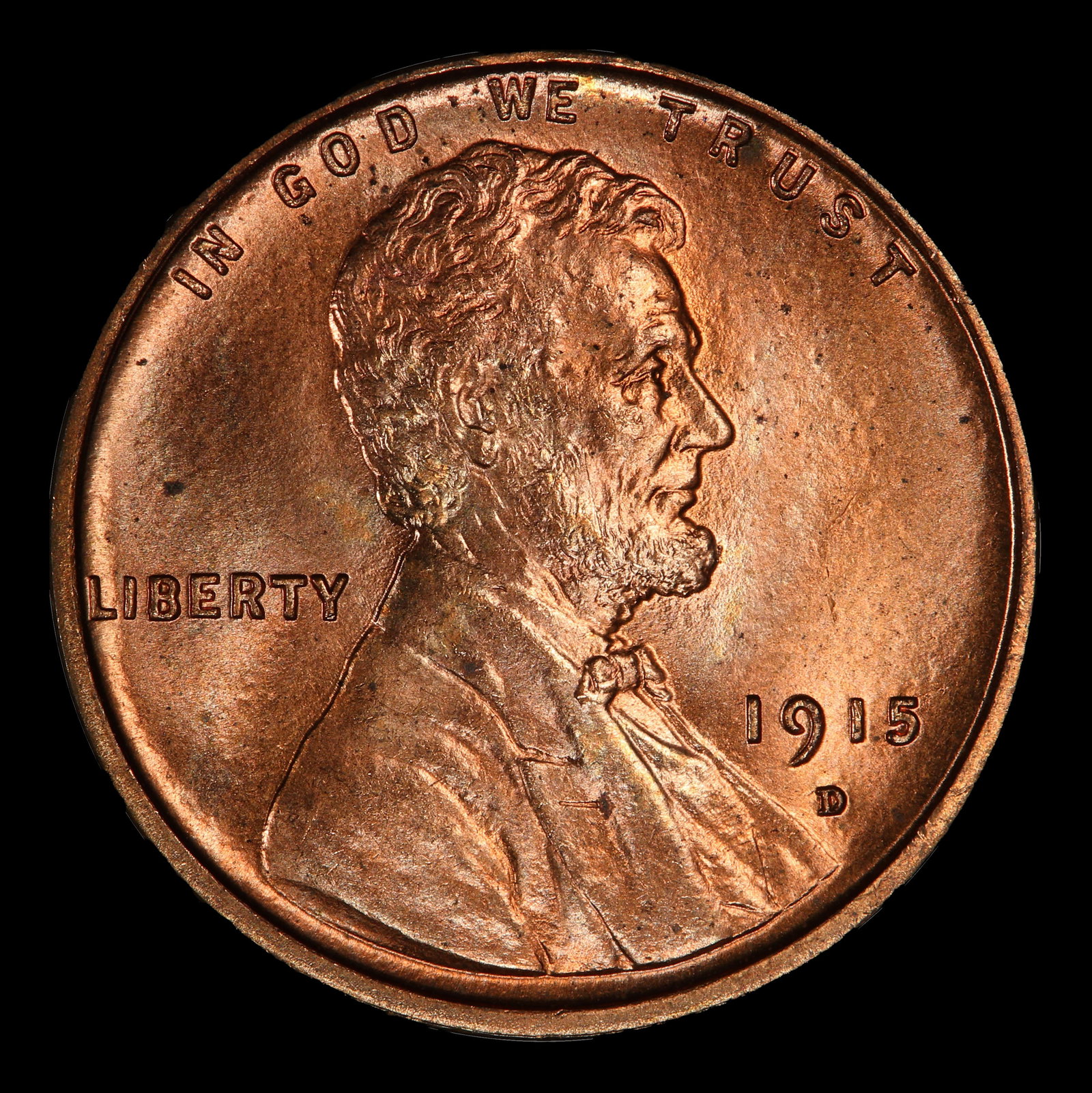 1915-d Lincoln Cent 1c ms66 rd SEGS - 2