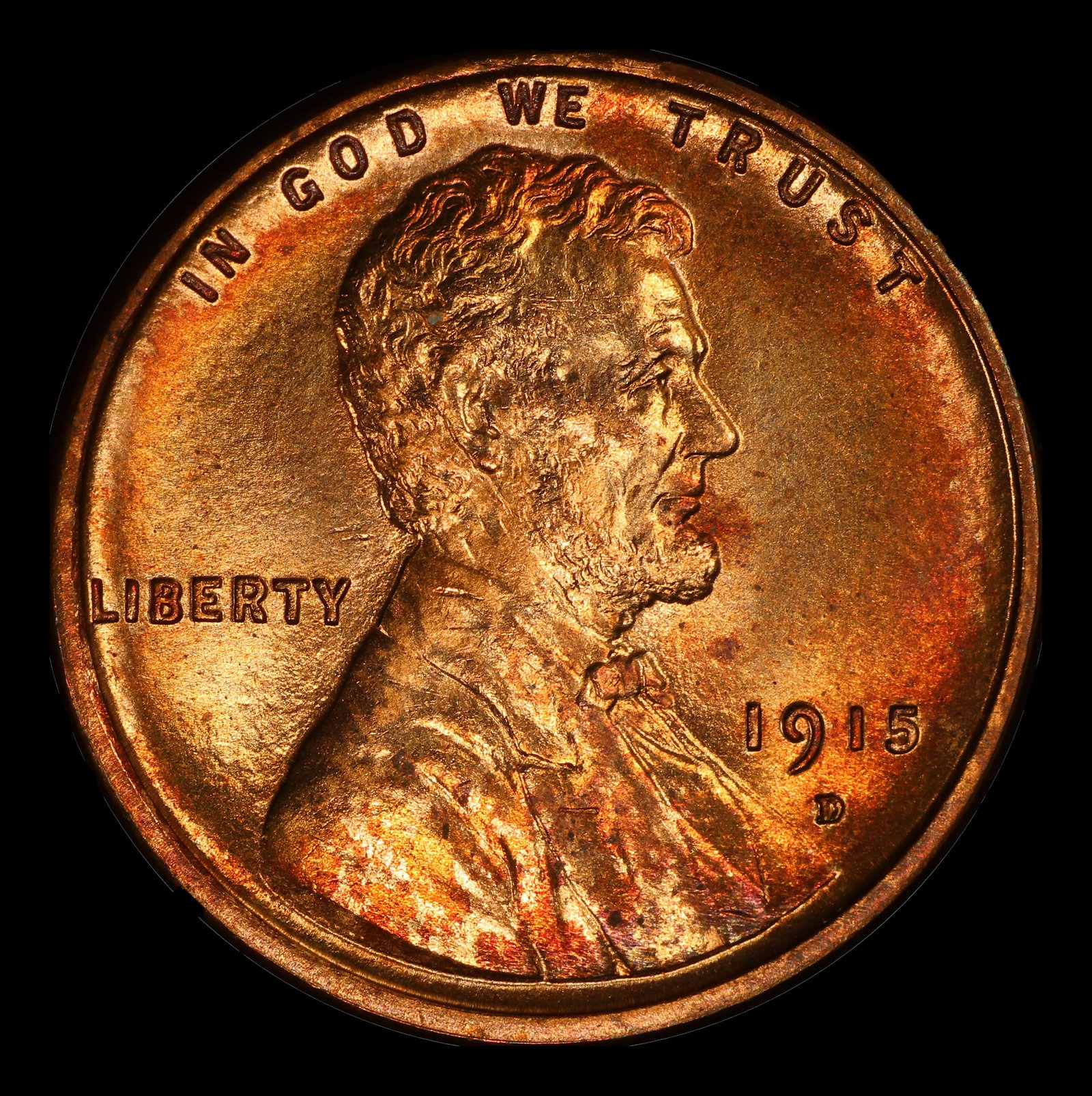 1915-d Lincoln Cent Near Top Pop! 1c ms66+ rd SEGS - 2