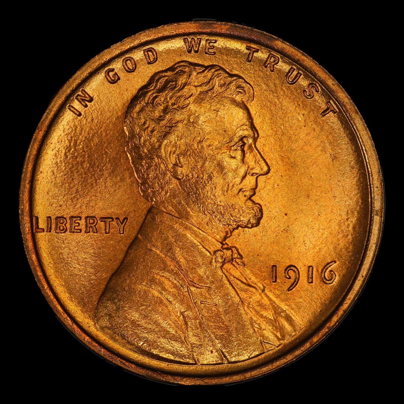 1916-p Lincoln Cent 1c Grades ms66 rd - 2