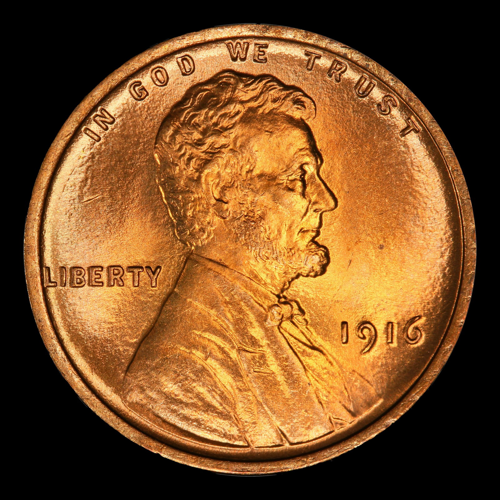 1916-p Lincoln Cent Near Top Pop! 1c ms67 rd SEGS - 2