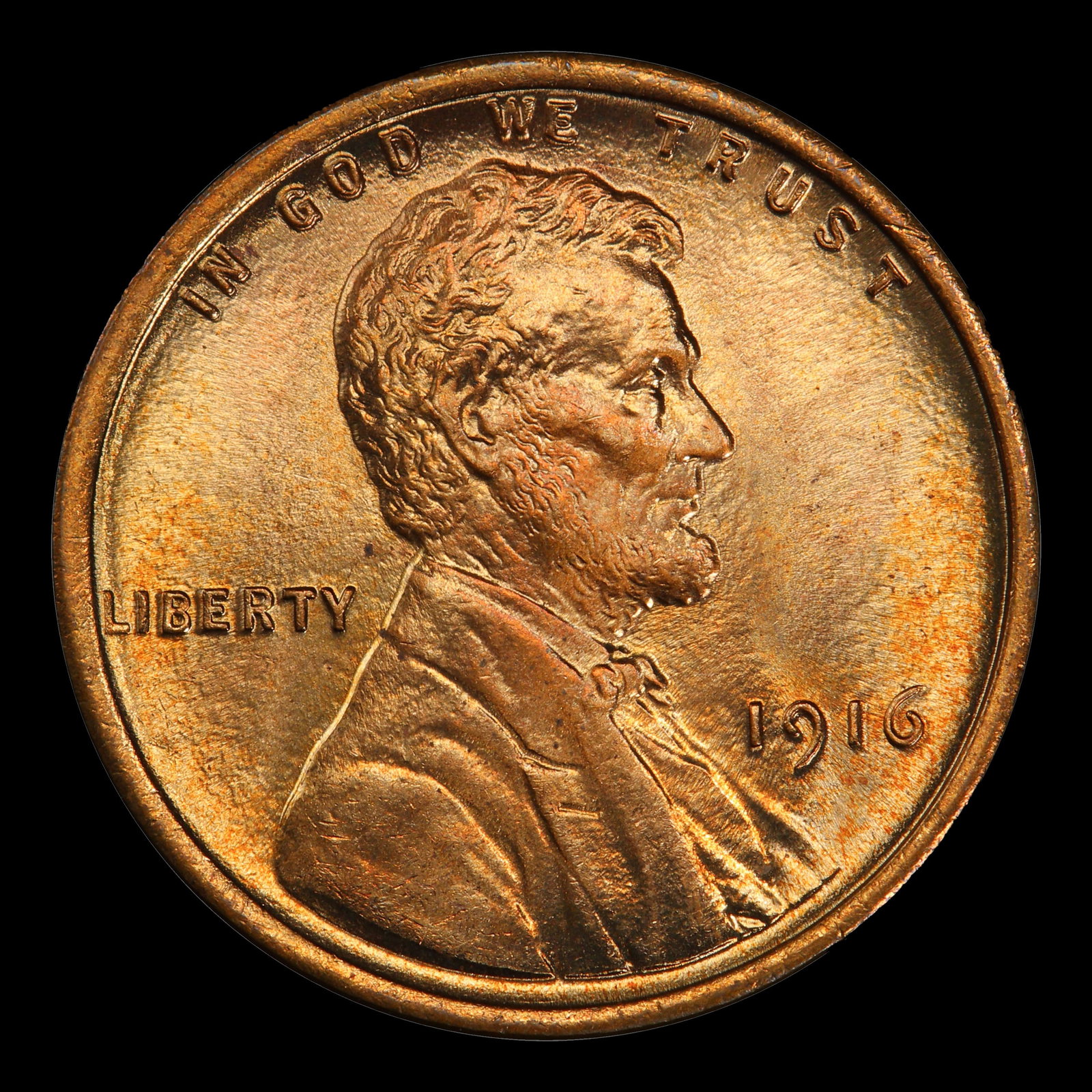 1916-p Lincoln Cent Near Top Pop! 1c ms67+ rd SEGS - 2