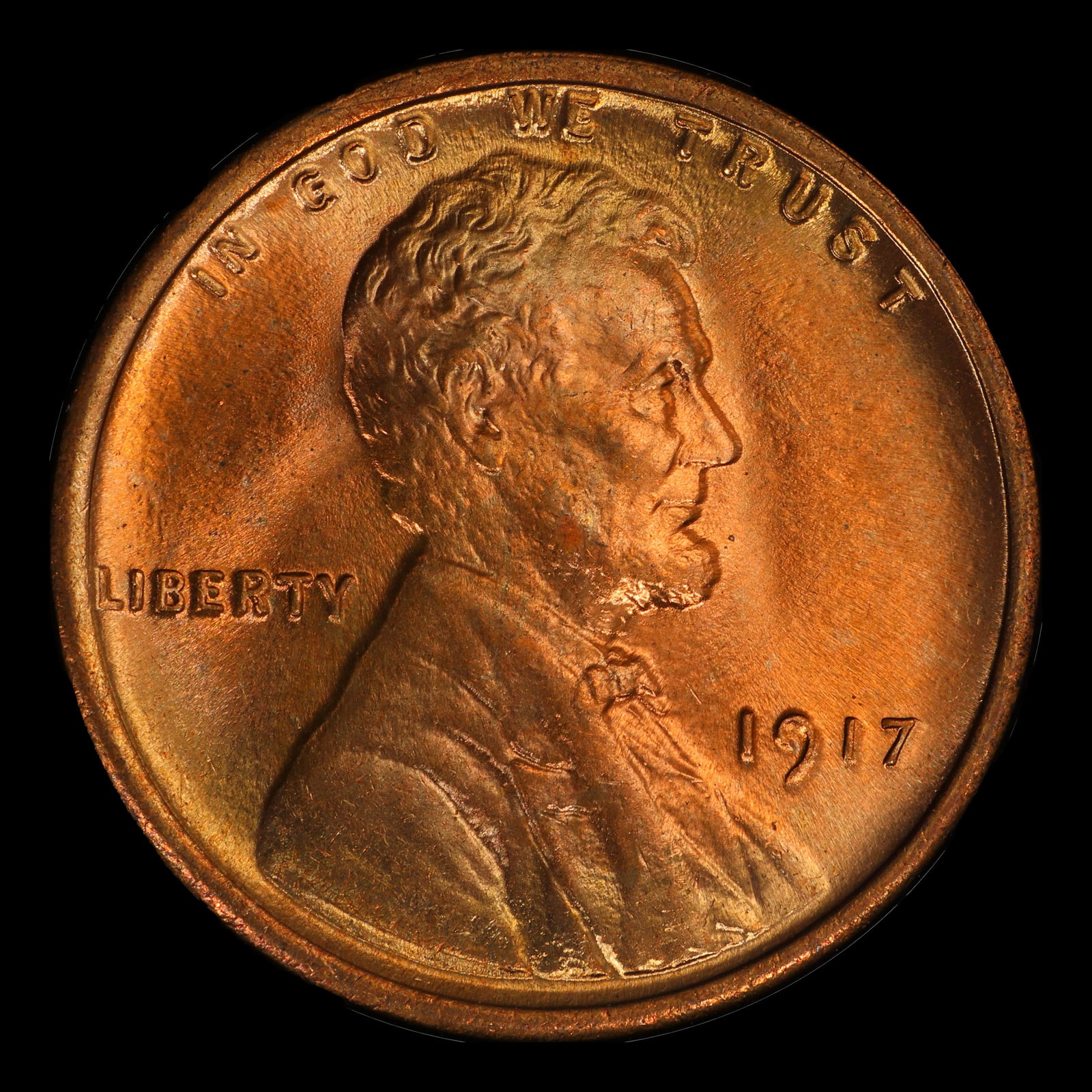 1917-p Lincoln Cent 1c ms66+ rd SEGS - 2
