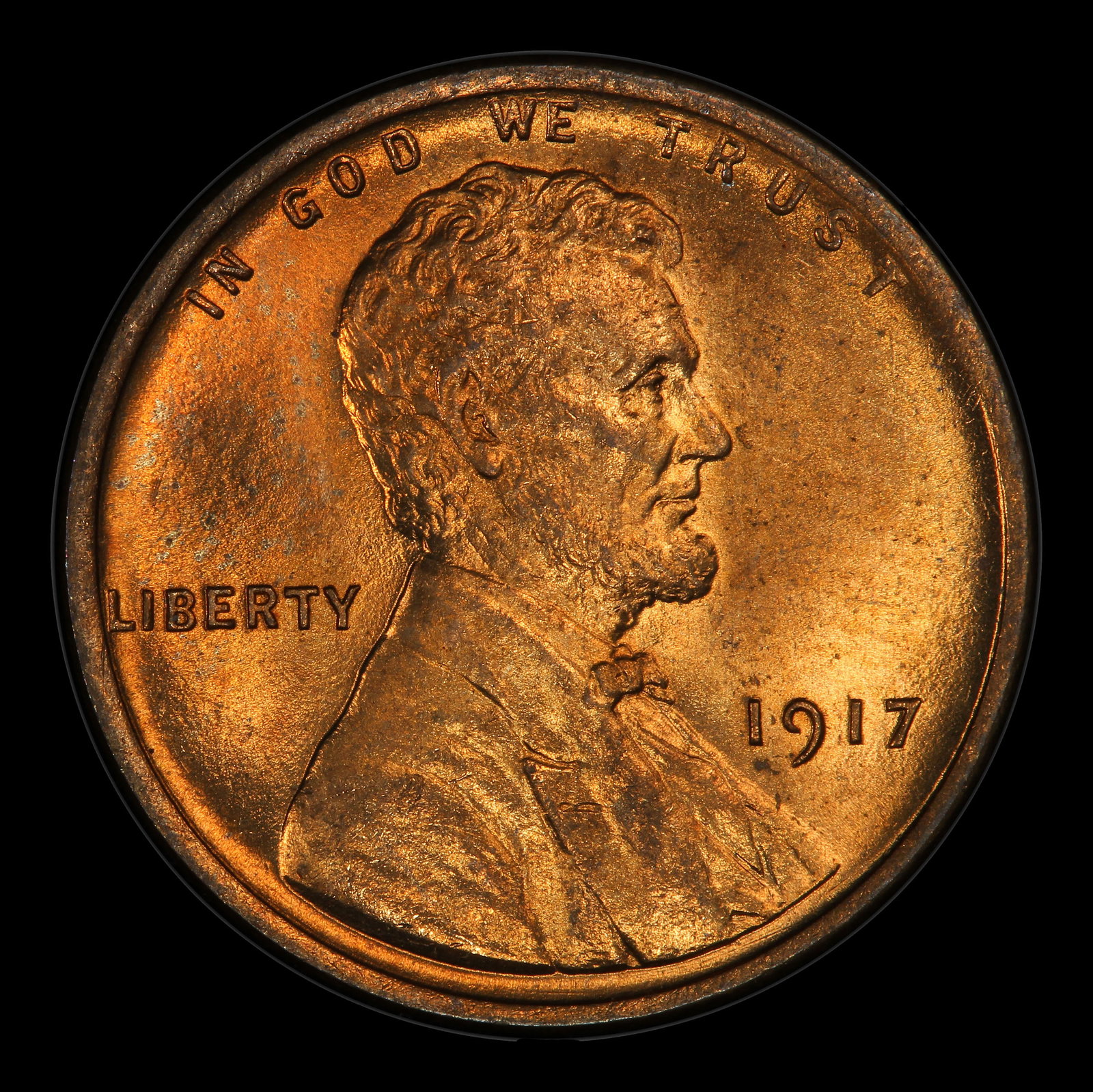 1917-p Lincoln Cent 1c ms66+ rd SEGS - 2