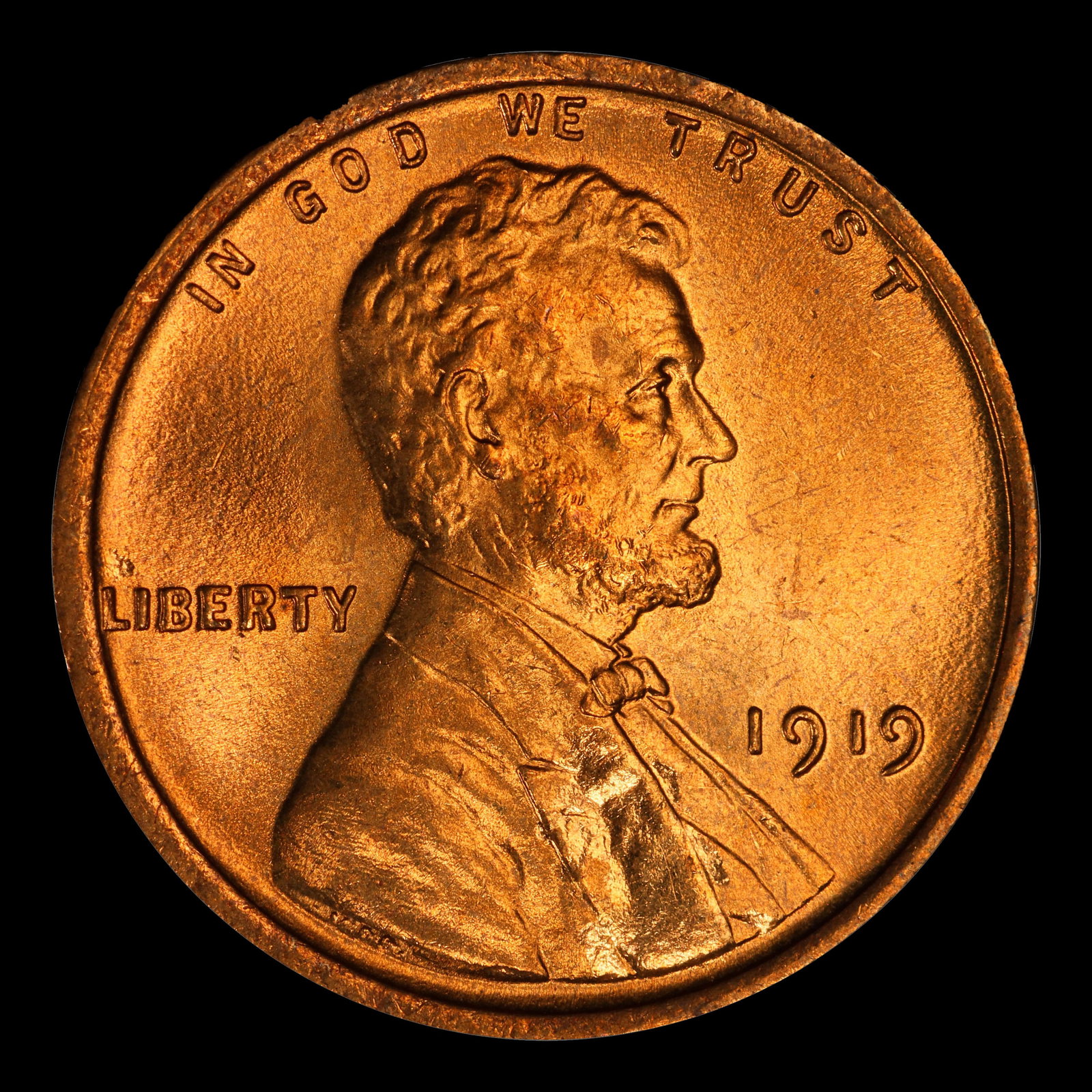 1919-p Lincoln Cent 1c ms67 rd SEGS - 2