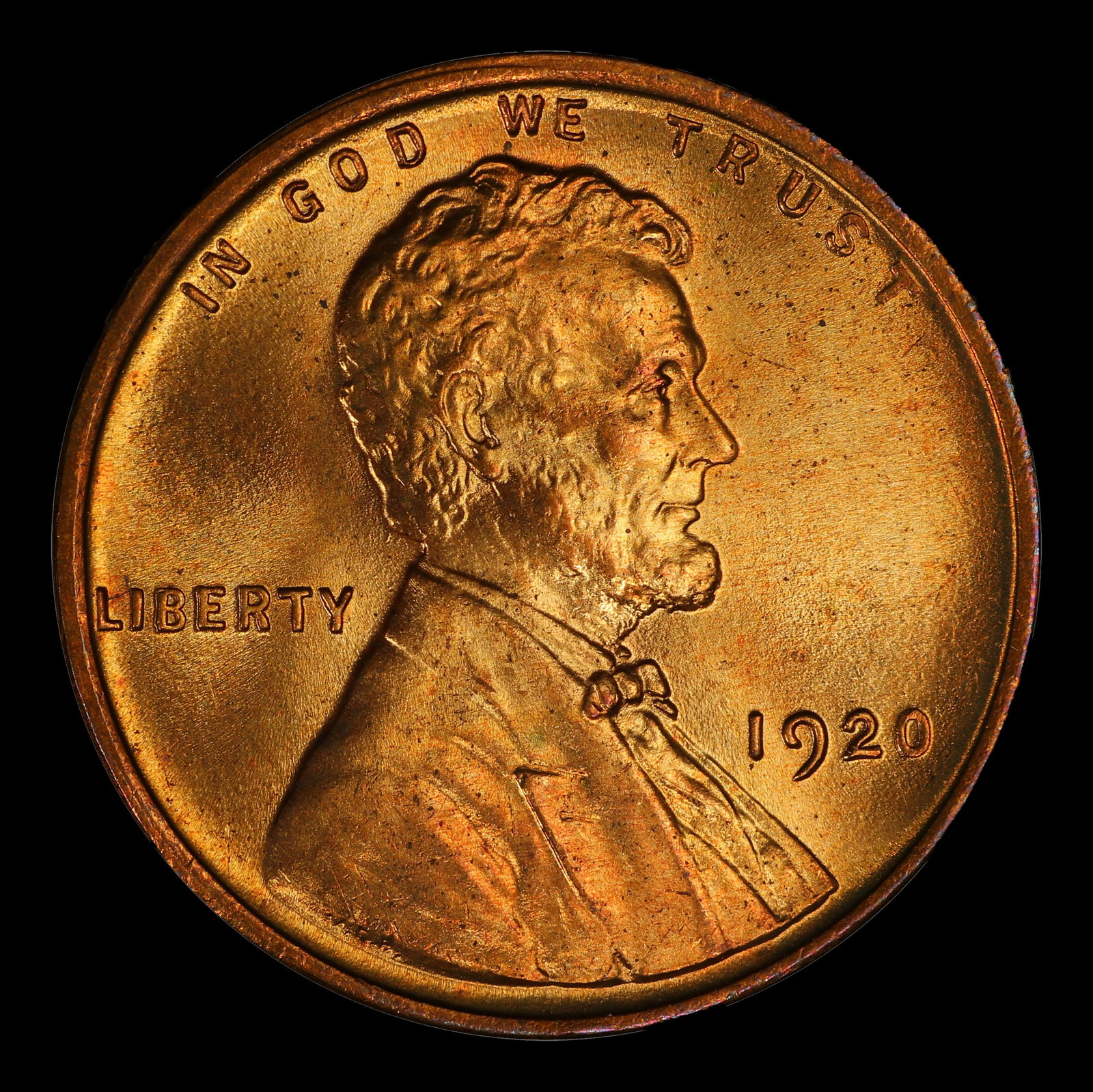 1920-p Lincoln Cent 1c Grades ms66 rd - 2