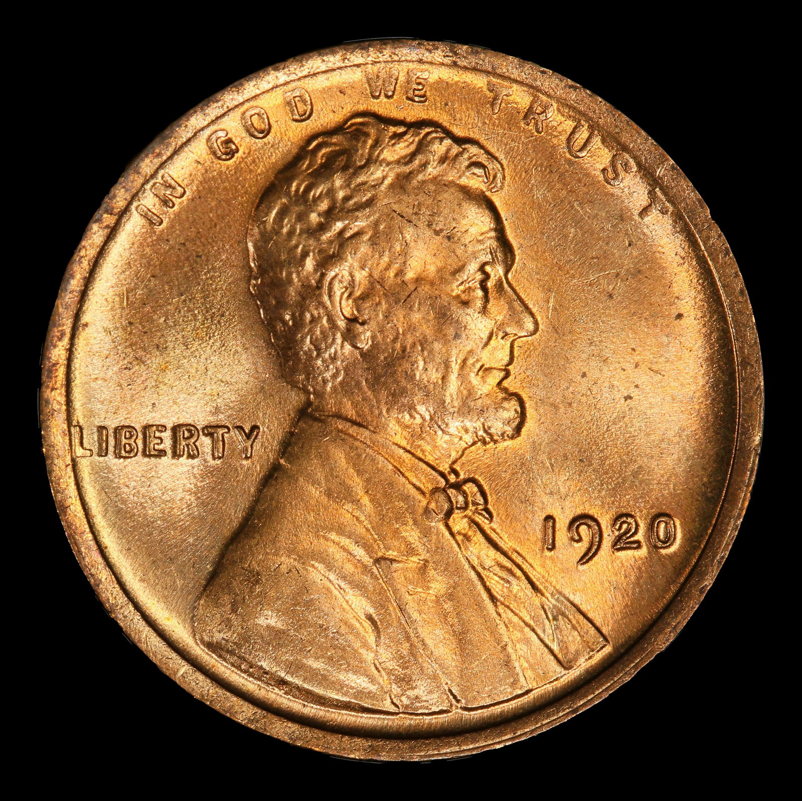 1920-p Lincoln Cent 1c Grades ms66 rd - 2