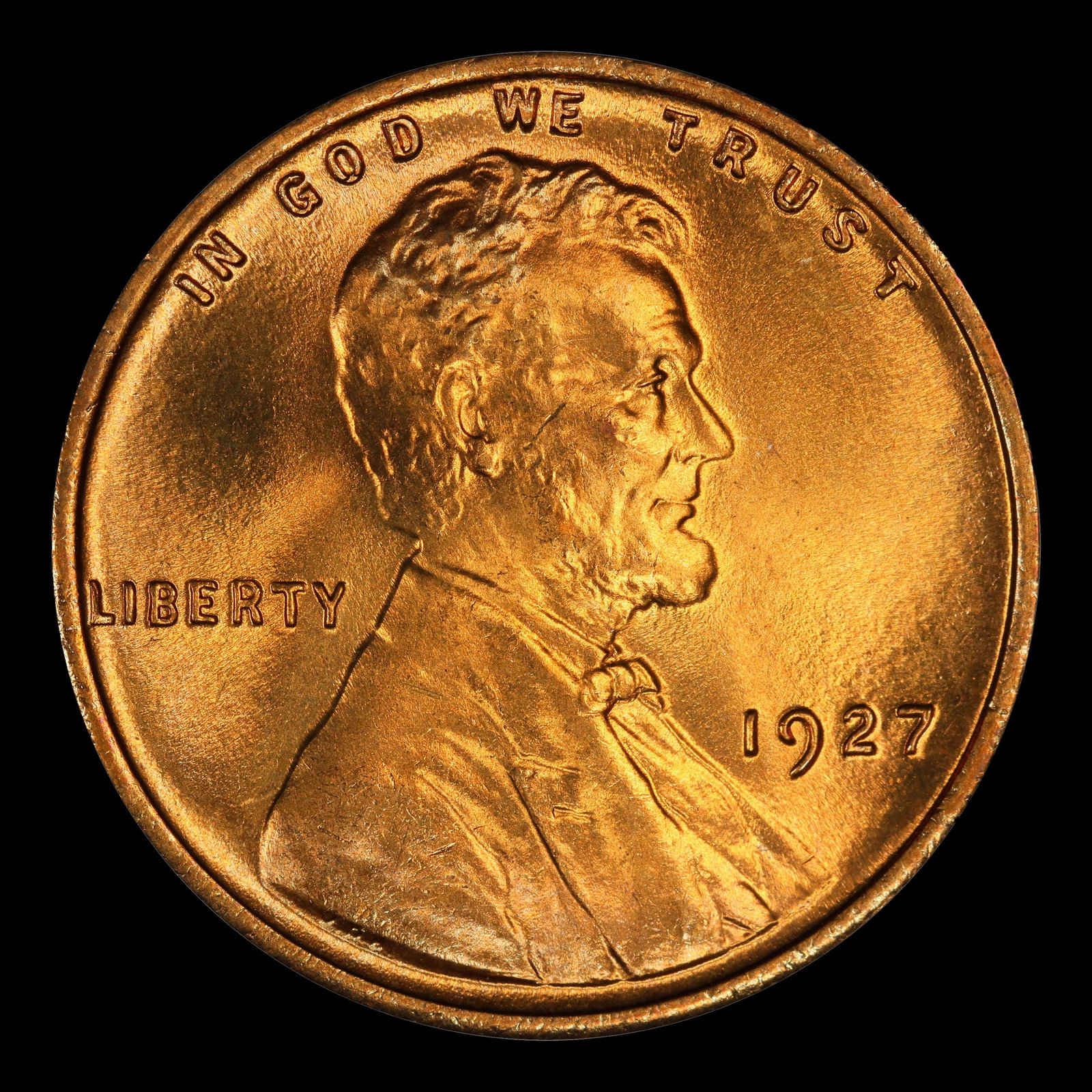 1927-p Lincoln Cent Near Top Pop! 1c ms67 rd SEGS - 2