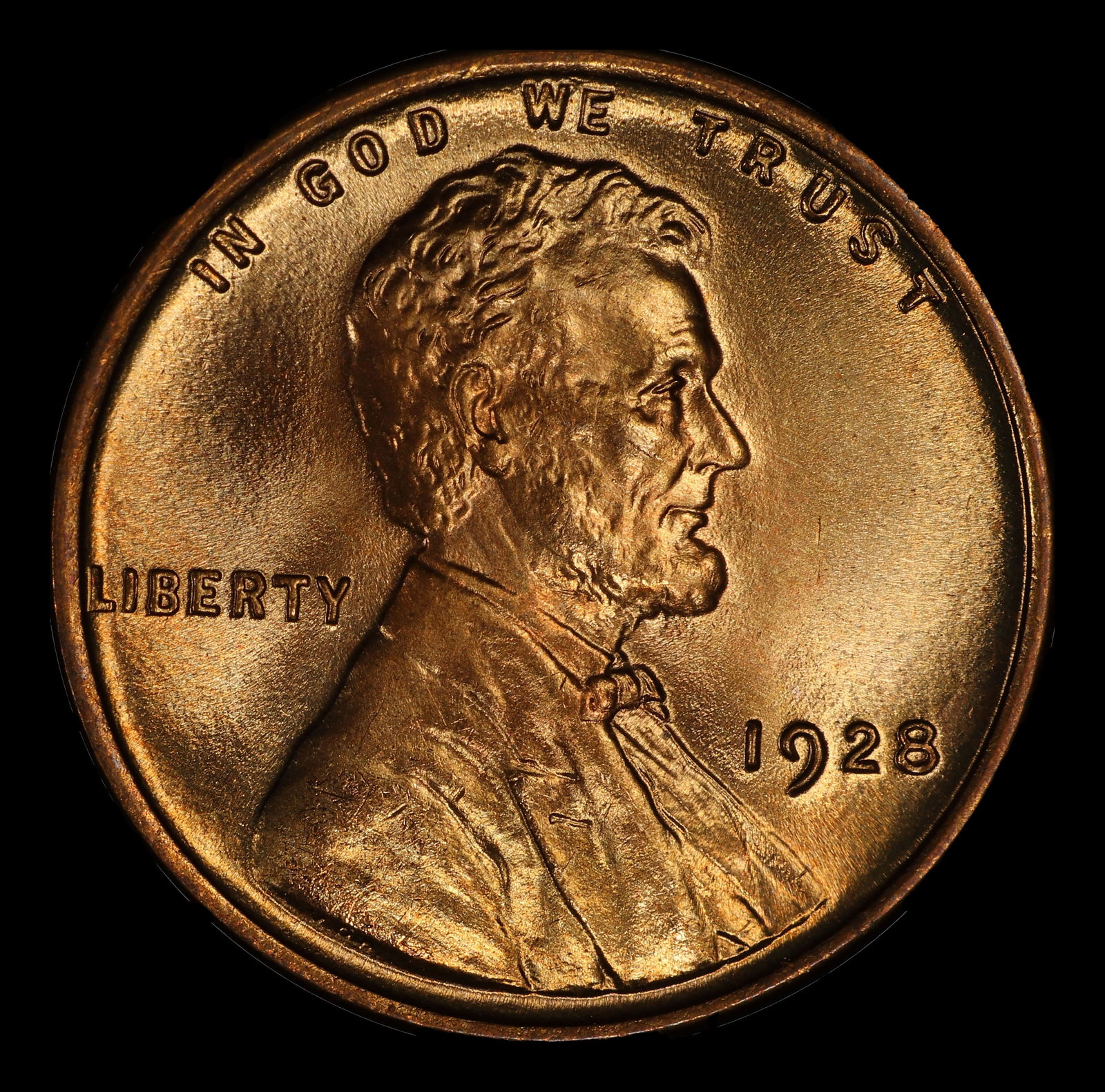 1928-p Lincoln Cent Near Top Pop! 1c ms67 rd SEGS - 2