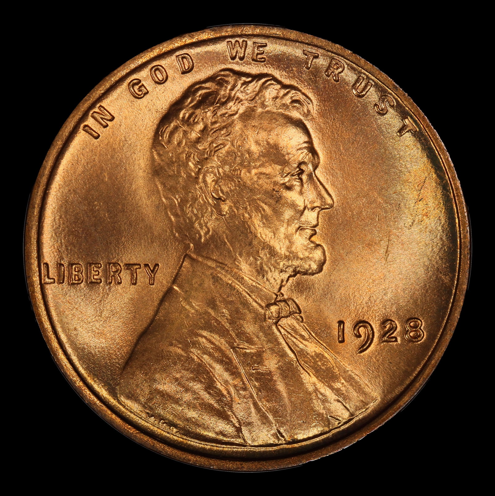 1928-p Lincoln Cent Near Top Pop! 1c ms67 rd SEGS - 2