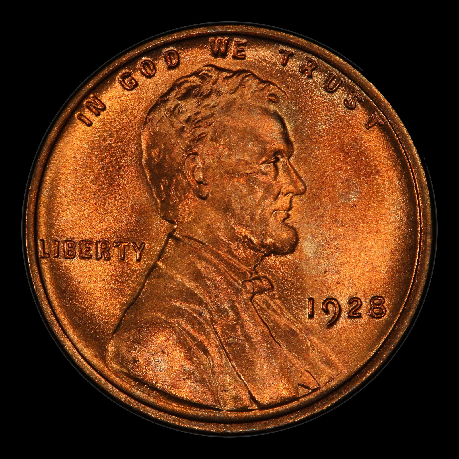 1928-p Lincoln Cent Near Top Pop! 1c ms67+ rd SEGS - 2