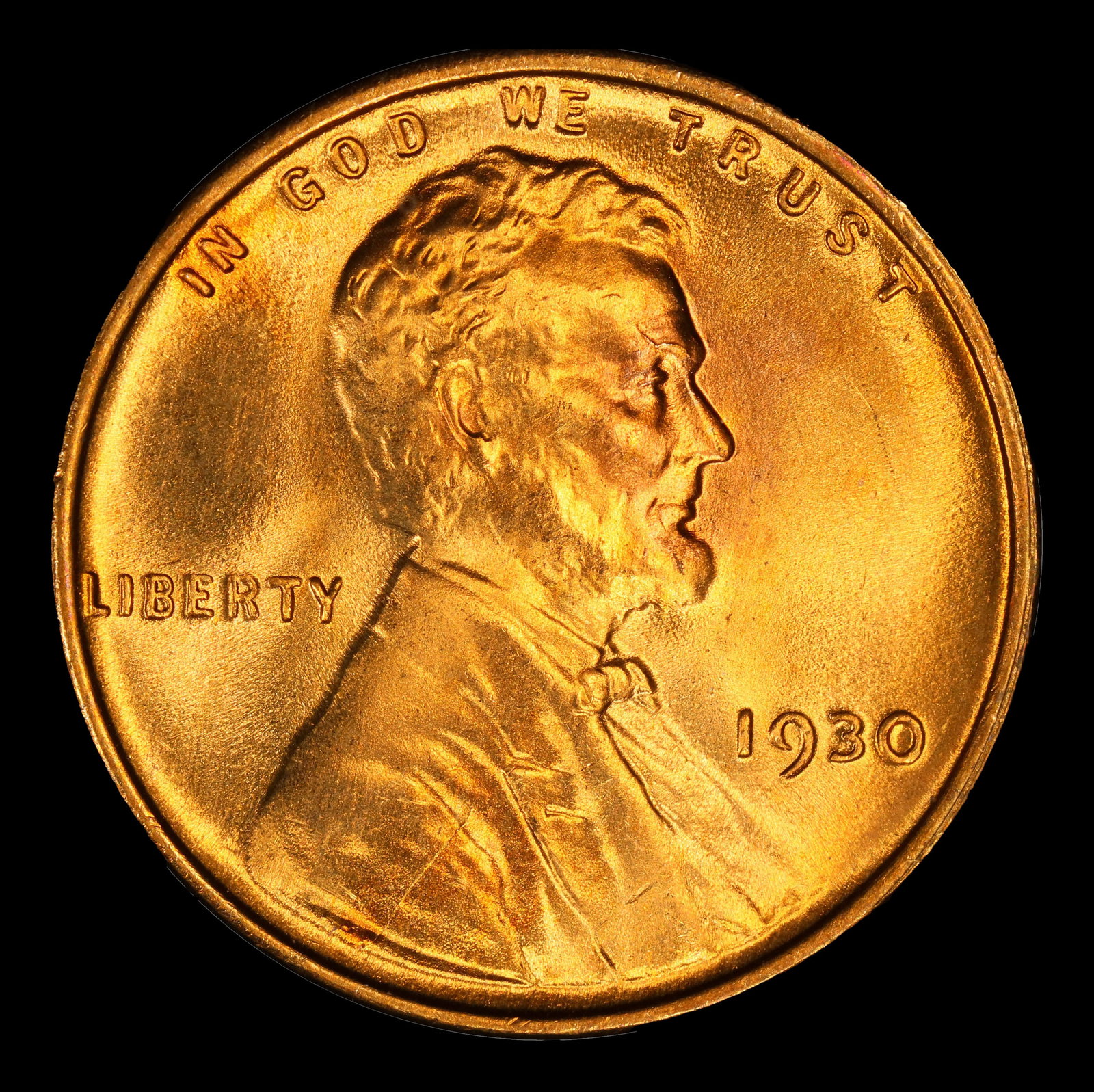 1930-d Lincoln Cent 1c Grades ms66 rd - 2