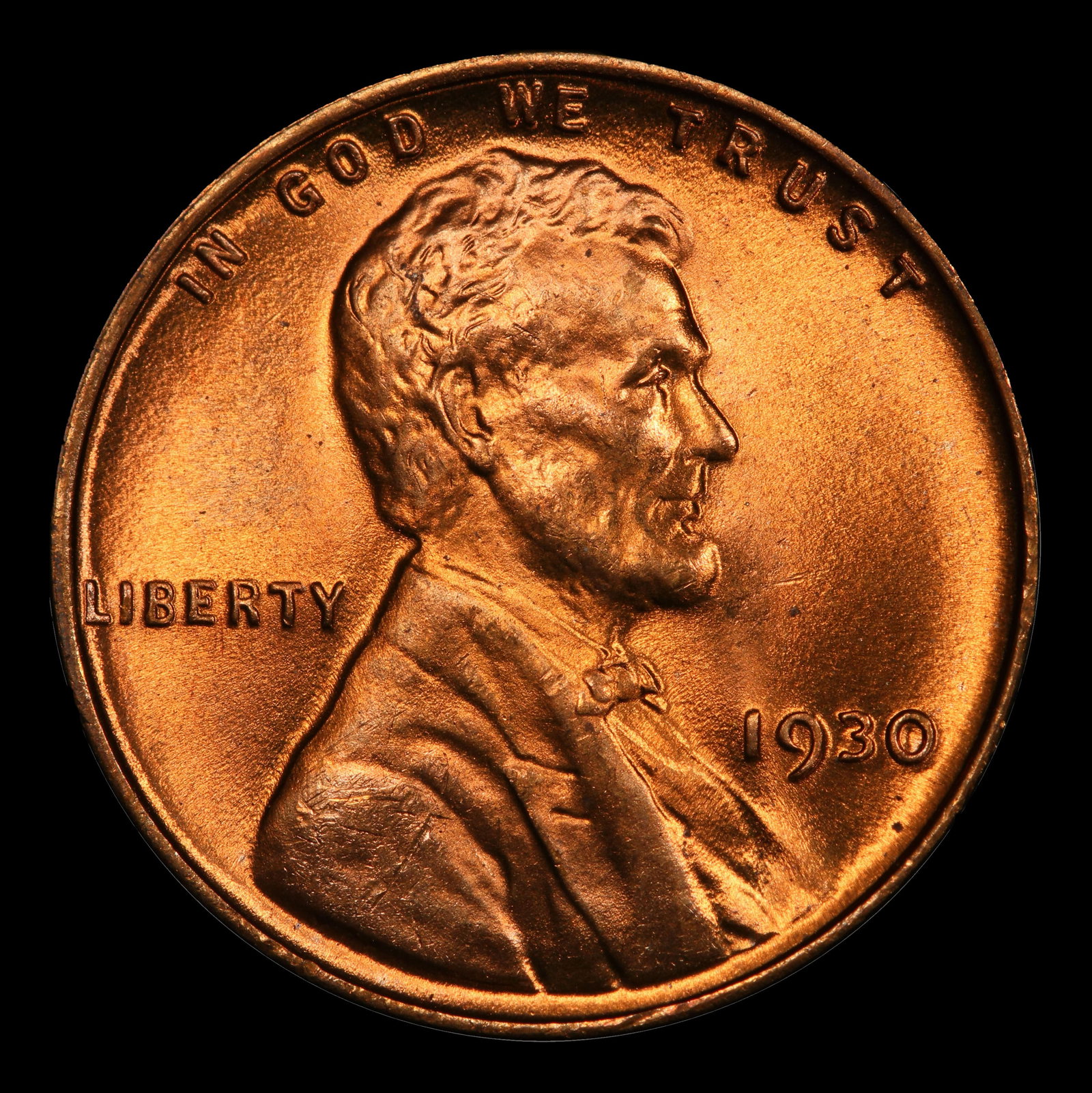 1930-d Lincoln Cent 1c Grades ms66 rd - 2