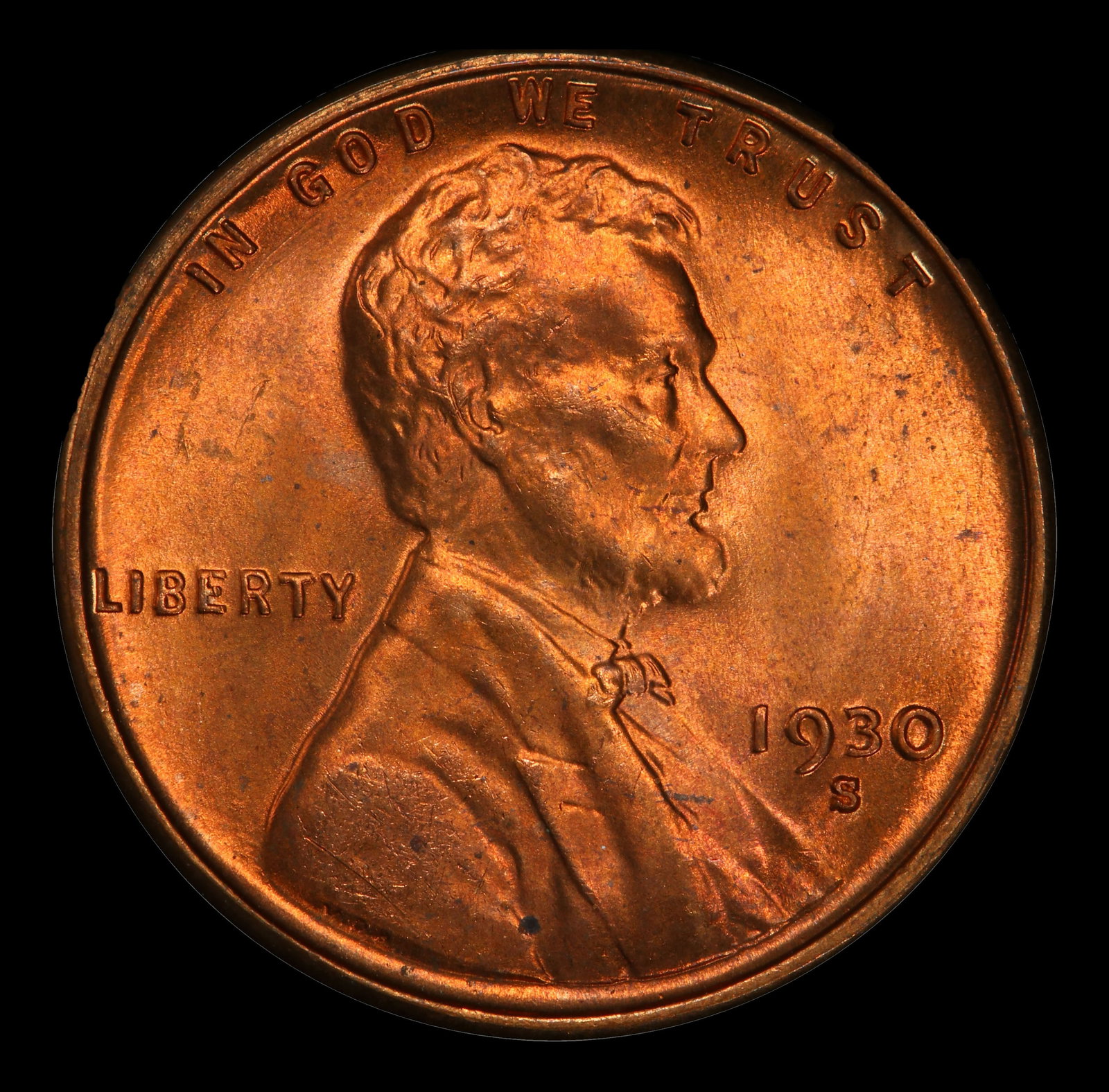 1930-s Lincoln Cent Near Top Pop! 1c Grades ms66 rd - 2