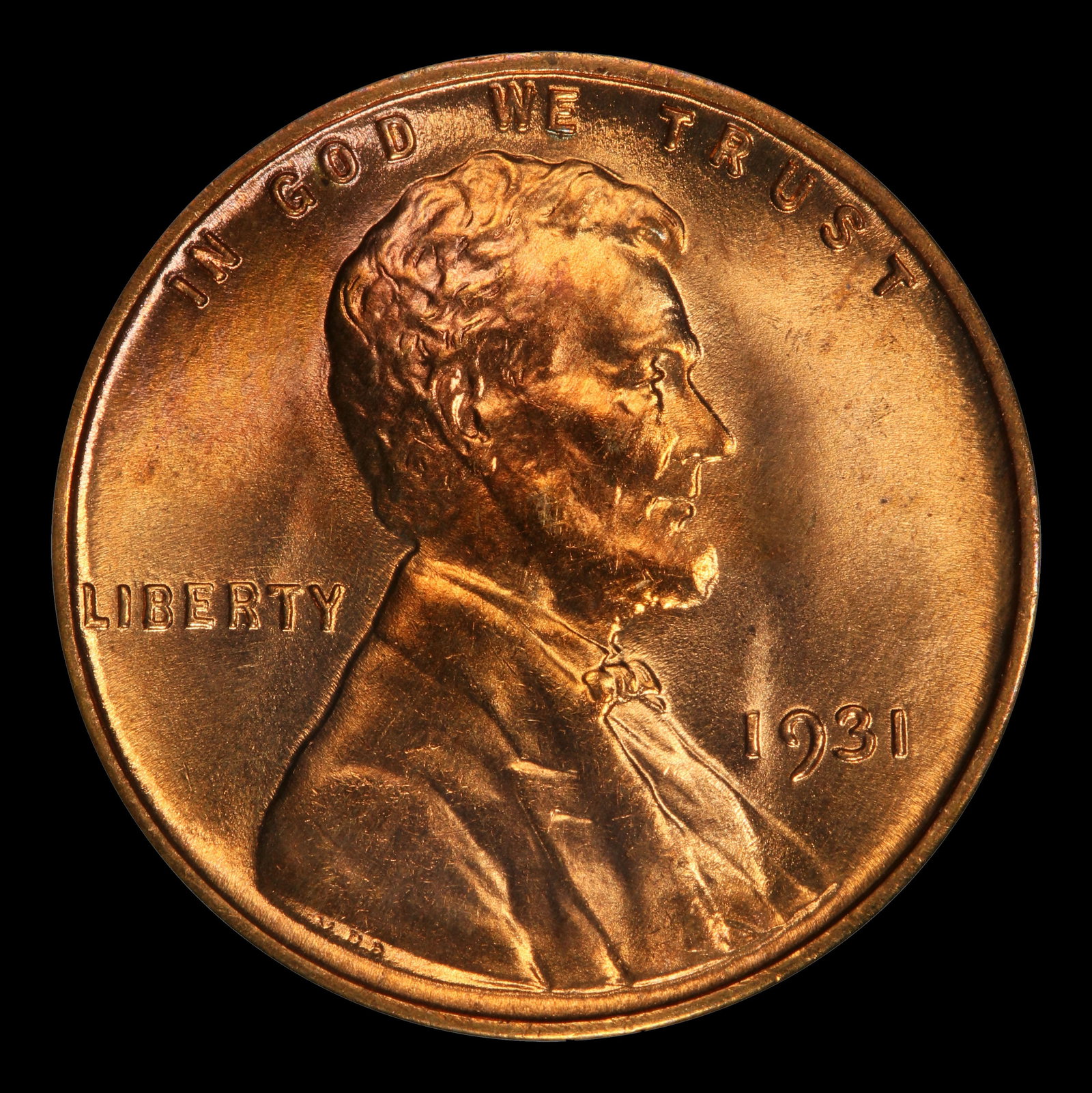 1931-p Lincoln Cent 1c Grades ms66 rd - 2