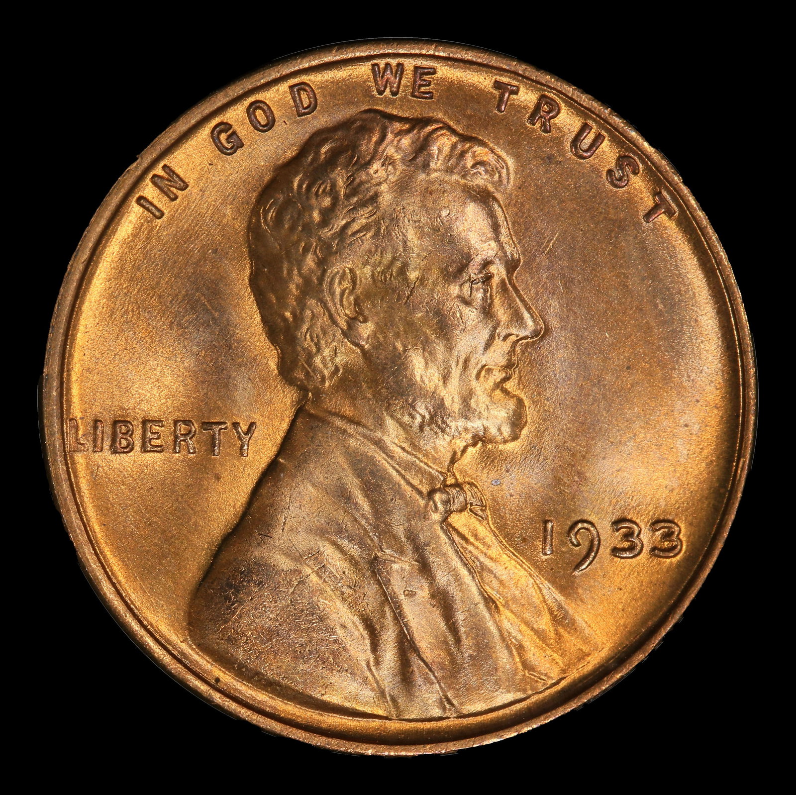 1933-p Lincoln Cent 1c ms66+ rd SEGS - 2