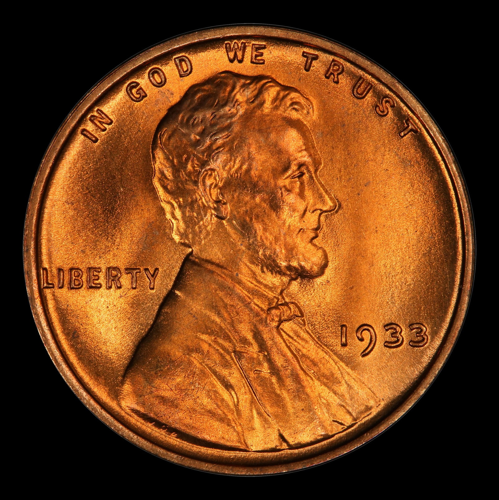 1933-p Lincoln Cent Near Top Pop 1c ms67+ rd SEGS - 2