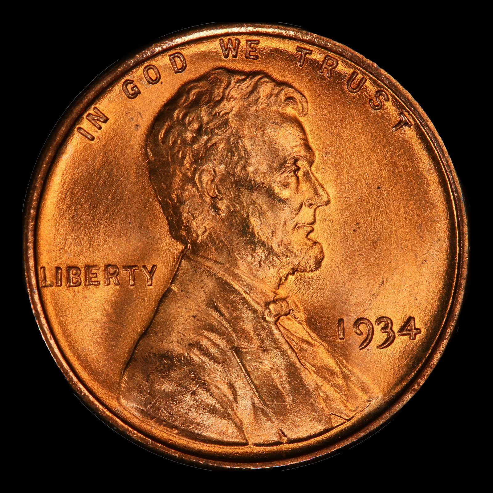1934-p Lincoln Cent Near Top Pop 1c ms67 rd SEGS - 2