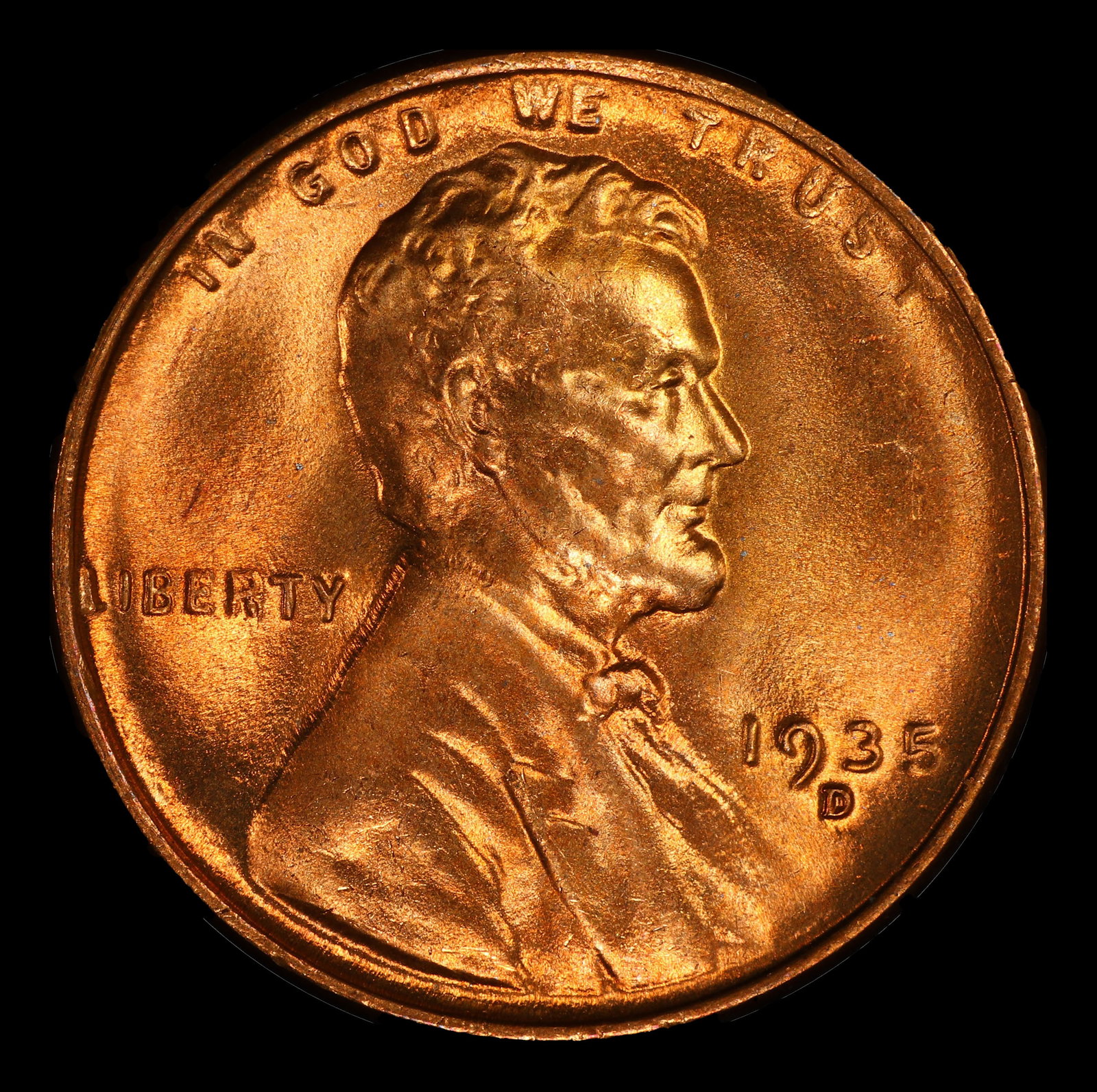 1935-d Lincoln Cent Near Top Pop 1c ms67 rd SEGS - 2