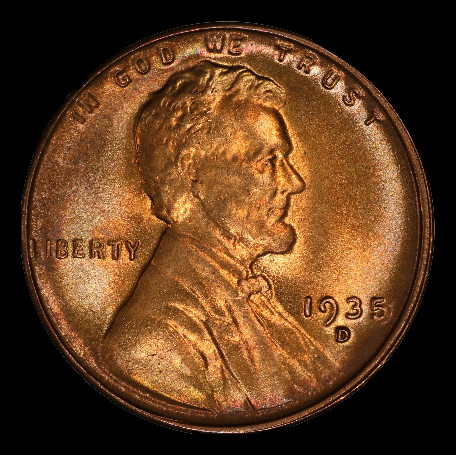 1935-d Lincoln Cent Near Top Pop 1c ms67 rd SEGS - 2
