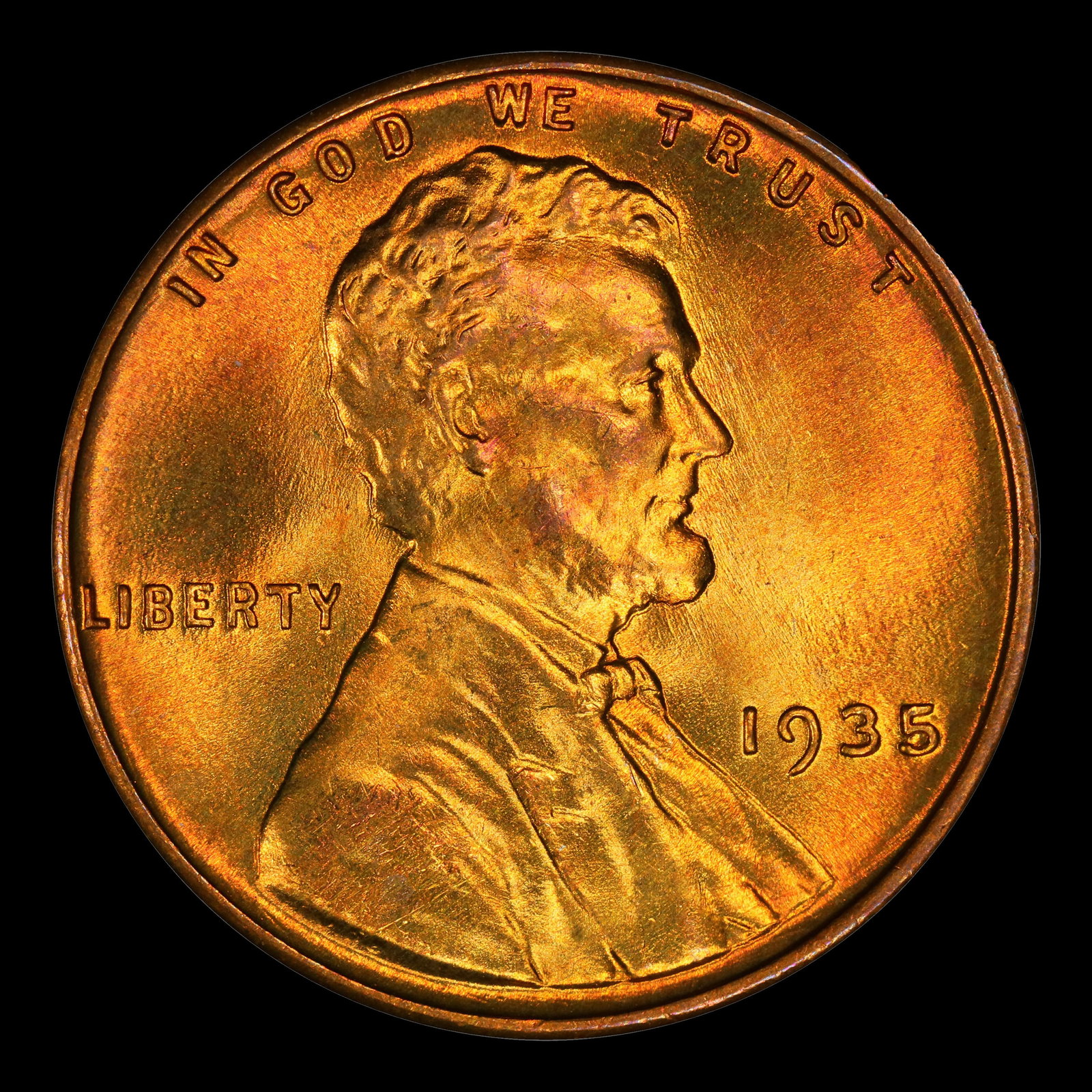 1935-p Lincoln Cent Near Top Pop 1c ms67+ rd SEGS - 2