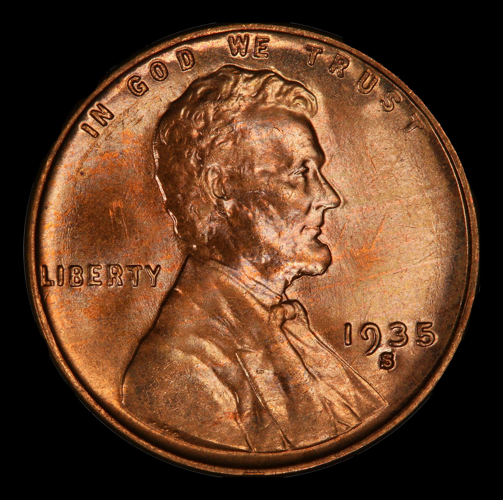 1935-s Lincoln Cent 1c Grades ms66 rd - 2