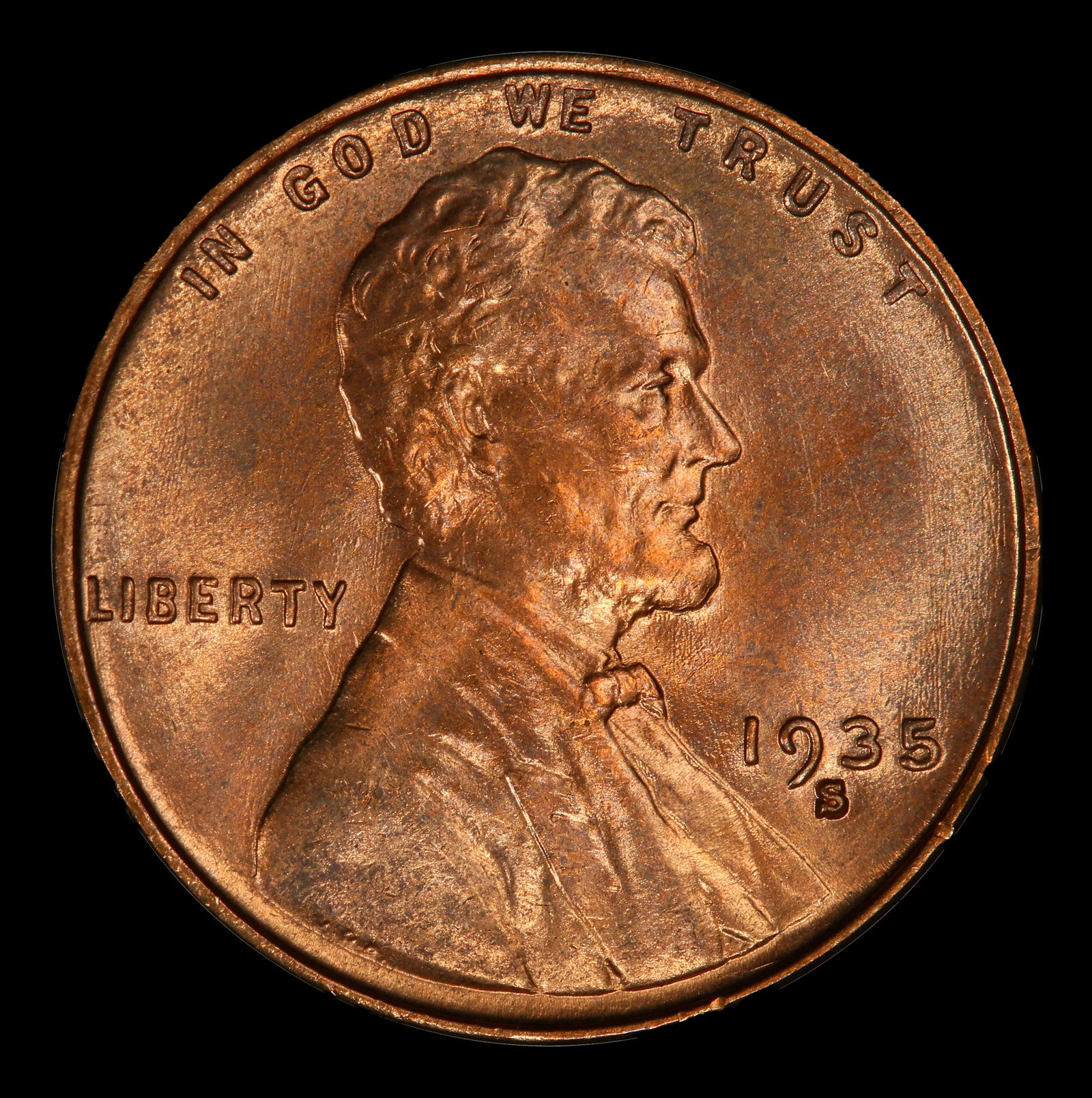 1935-s Lincoln Cent 1c Grades ms66 rd - 2