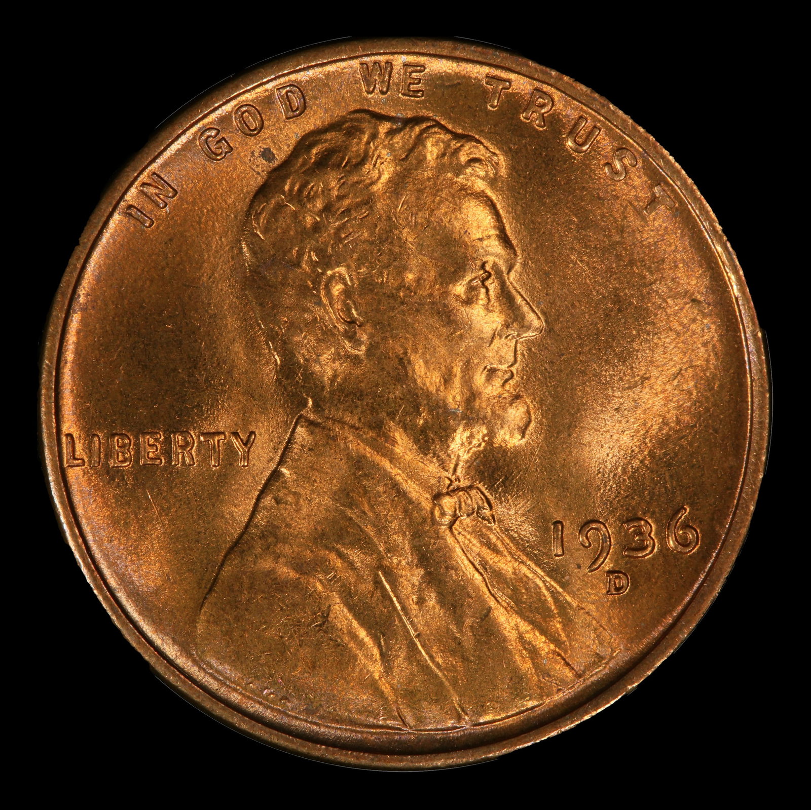 1936-d Lincoln Cent TOP POP! 1c ms68 rd SEGS - 2
