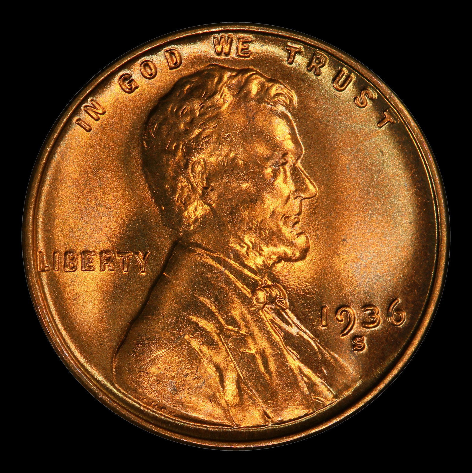 1936-s Lincoln Cent TOP POP! 1c ms67+ rd SEGS - 2