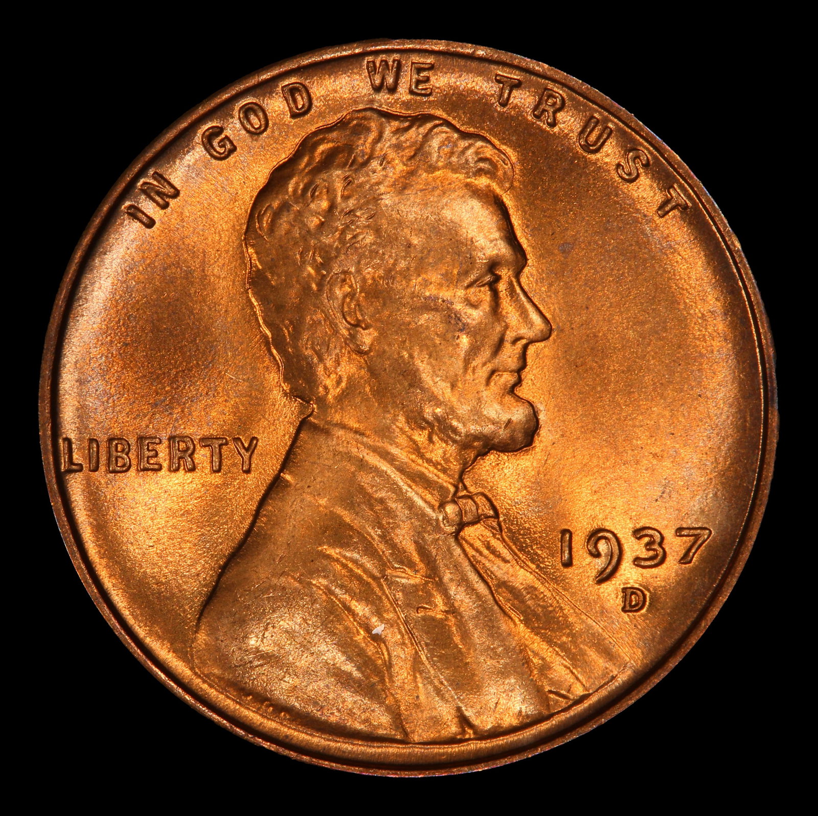 1937-d Lincoln Cent Near Top Pop 1c ms67+ rd SEGS - 2