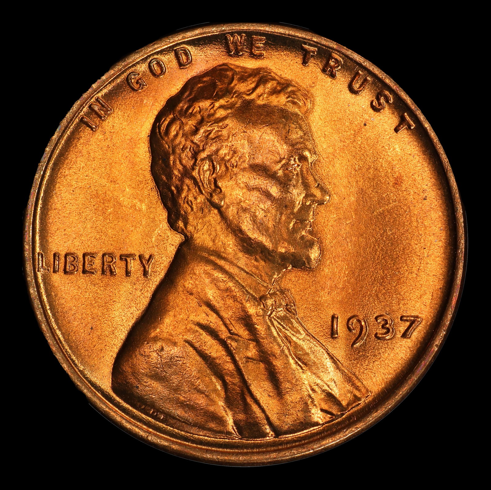 1937-p Lincoln Cent Near Top Pop 1c ms67+ rd SEGS - 2