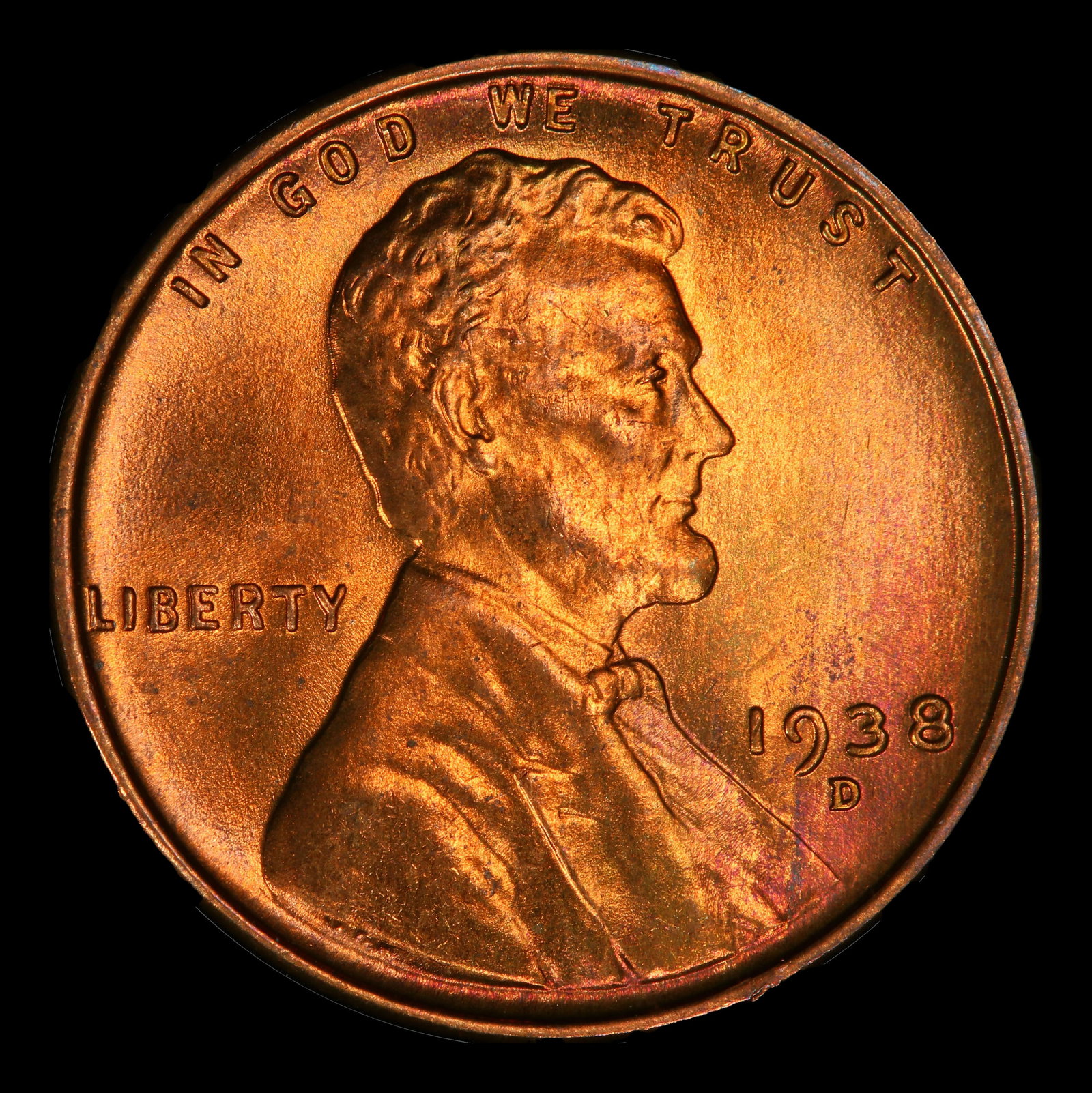 1938-d Lincoln Cent Near Top Pop 1c ms67 rd SEGS - 2