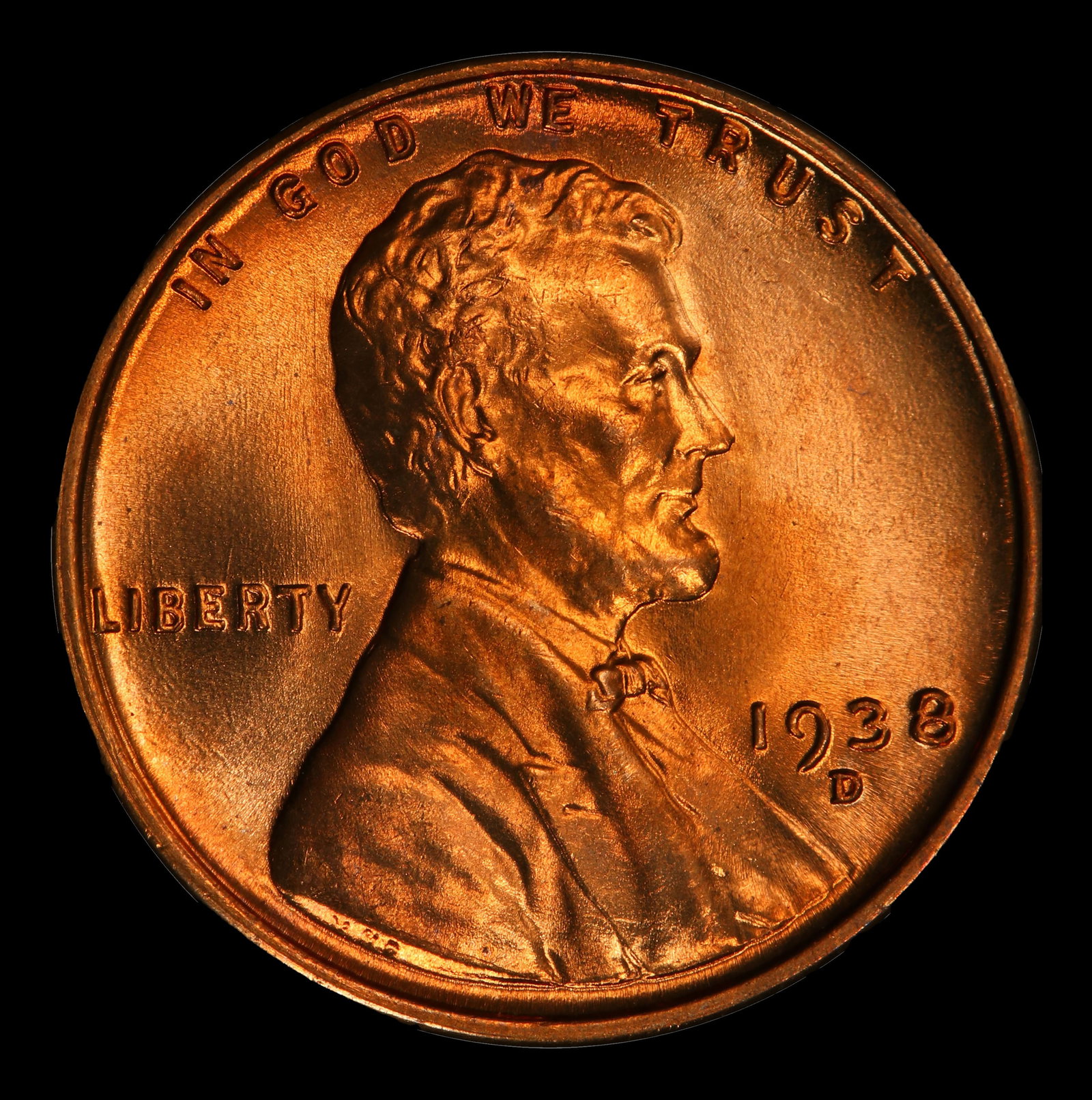 1938-d Lincoln Cent Near Top Pop 1c ms67 rd SEGS - 2