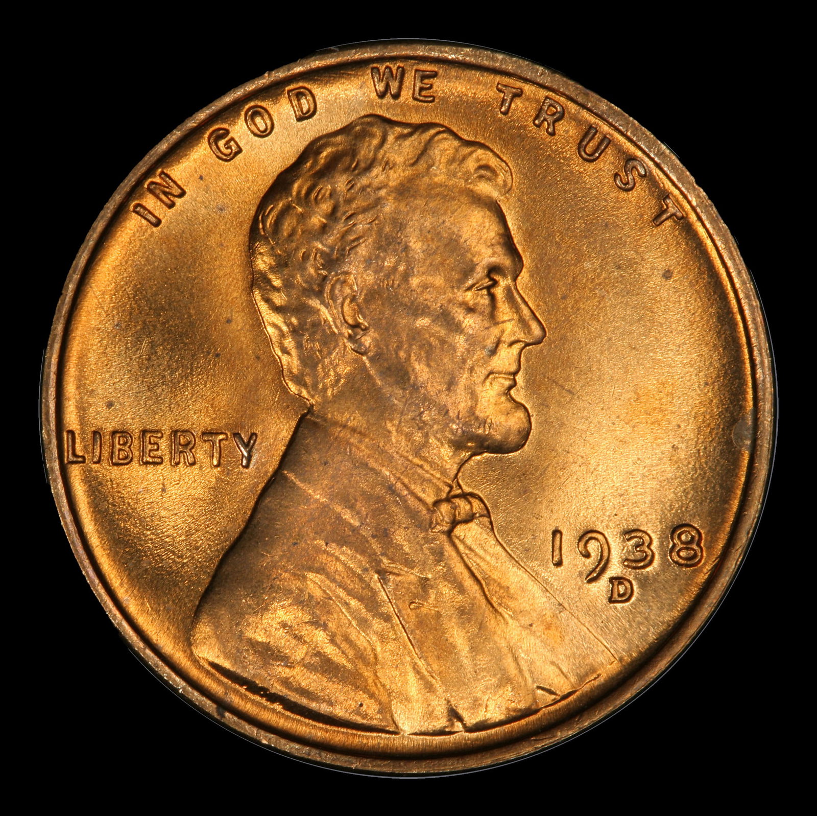 1938-d Lincoln Cent Near Top Pop 1c ms67 rd SEGS - 2