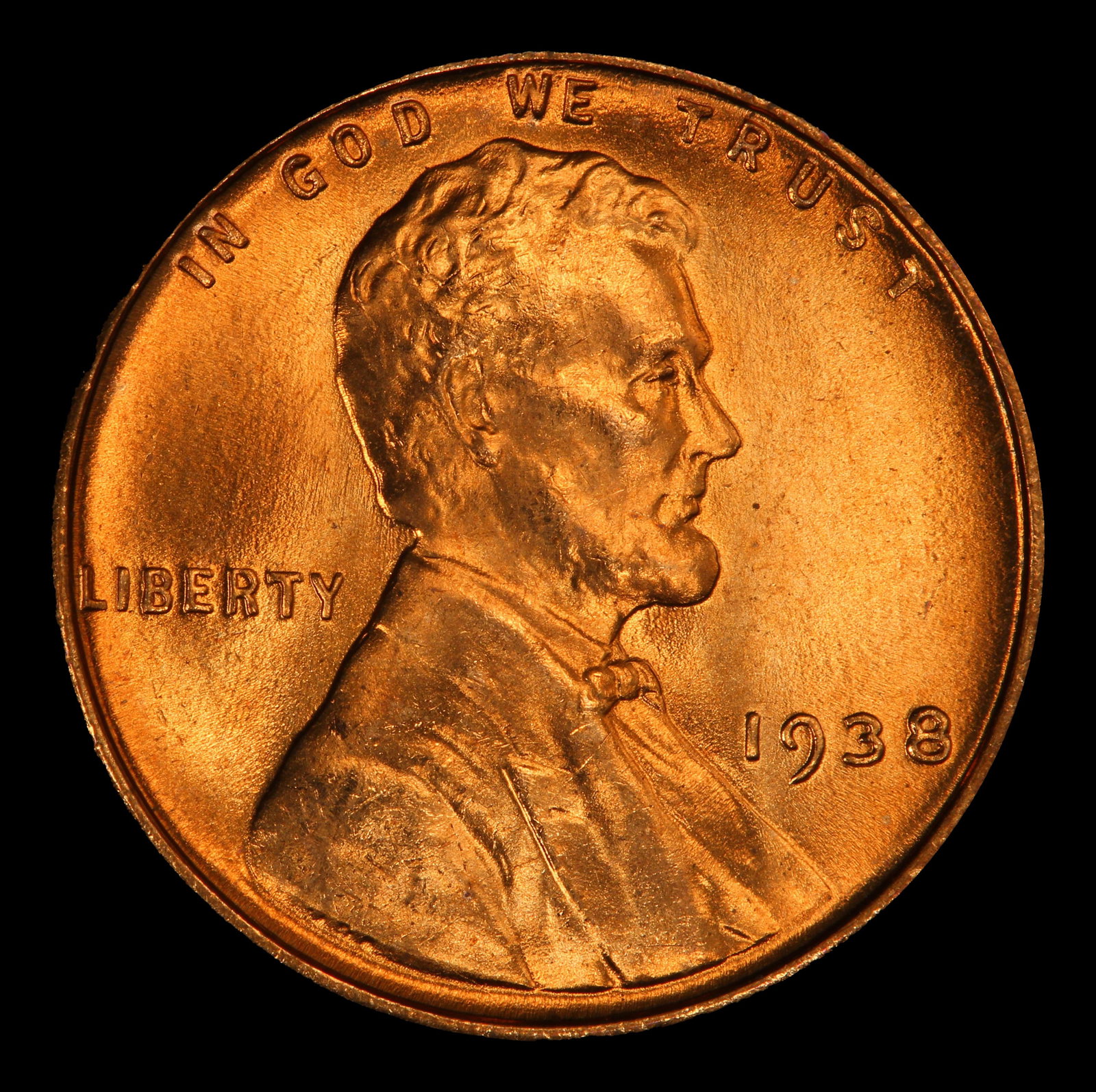 1938-p Lincoln Cent Near Top Pop 1c ms67+ rd SEGS - 2