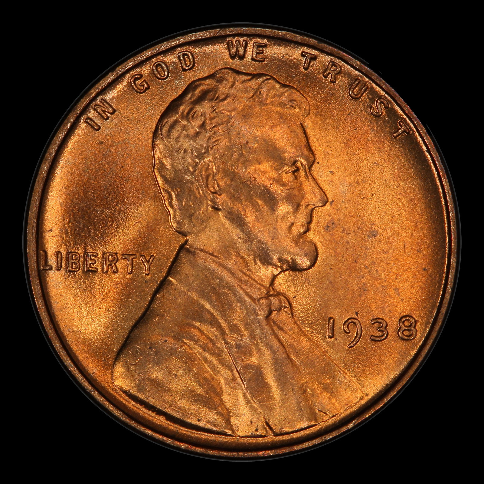 1938-p Lincoln Cent Near Top Pop 1c ms67+ rd SEGS - 2