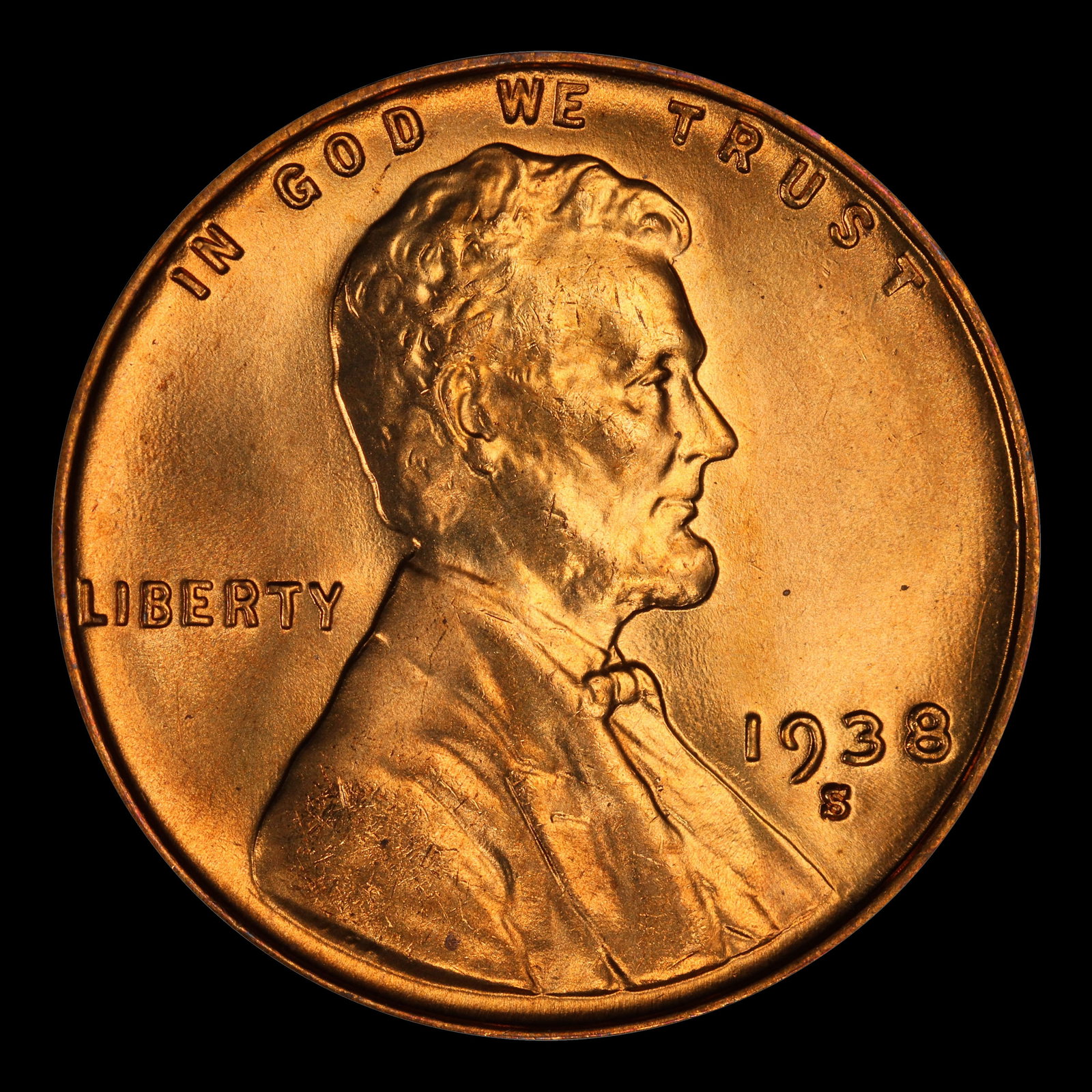 1938-s Lincoln Cent Near Top Pop 1c ms67 rd SEGS - 2