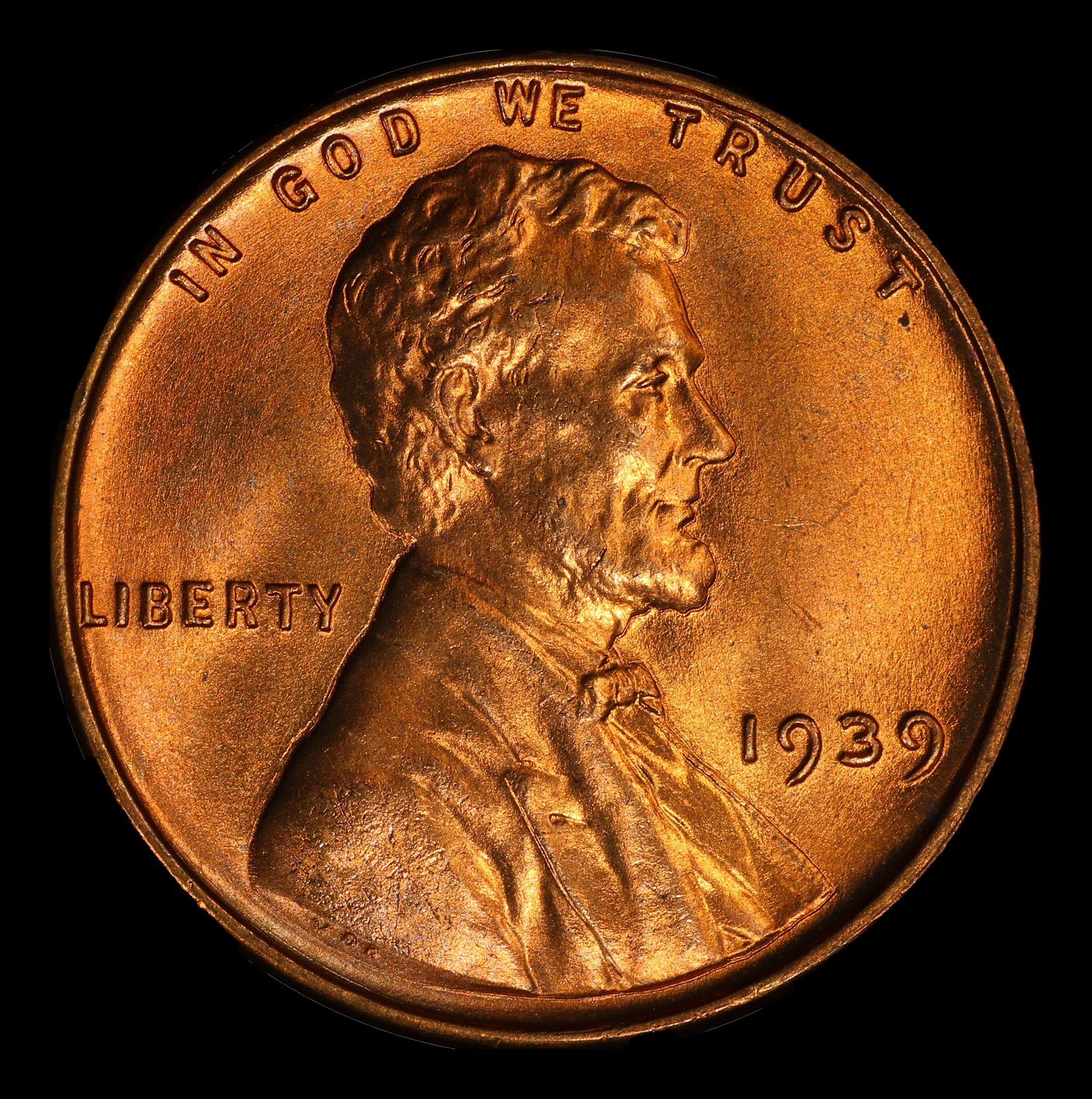 1939-p Lincoln Cent Near Top Pop 1c ms67+ rd SEGS - 2