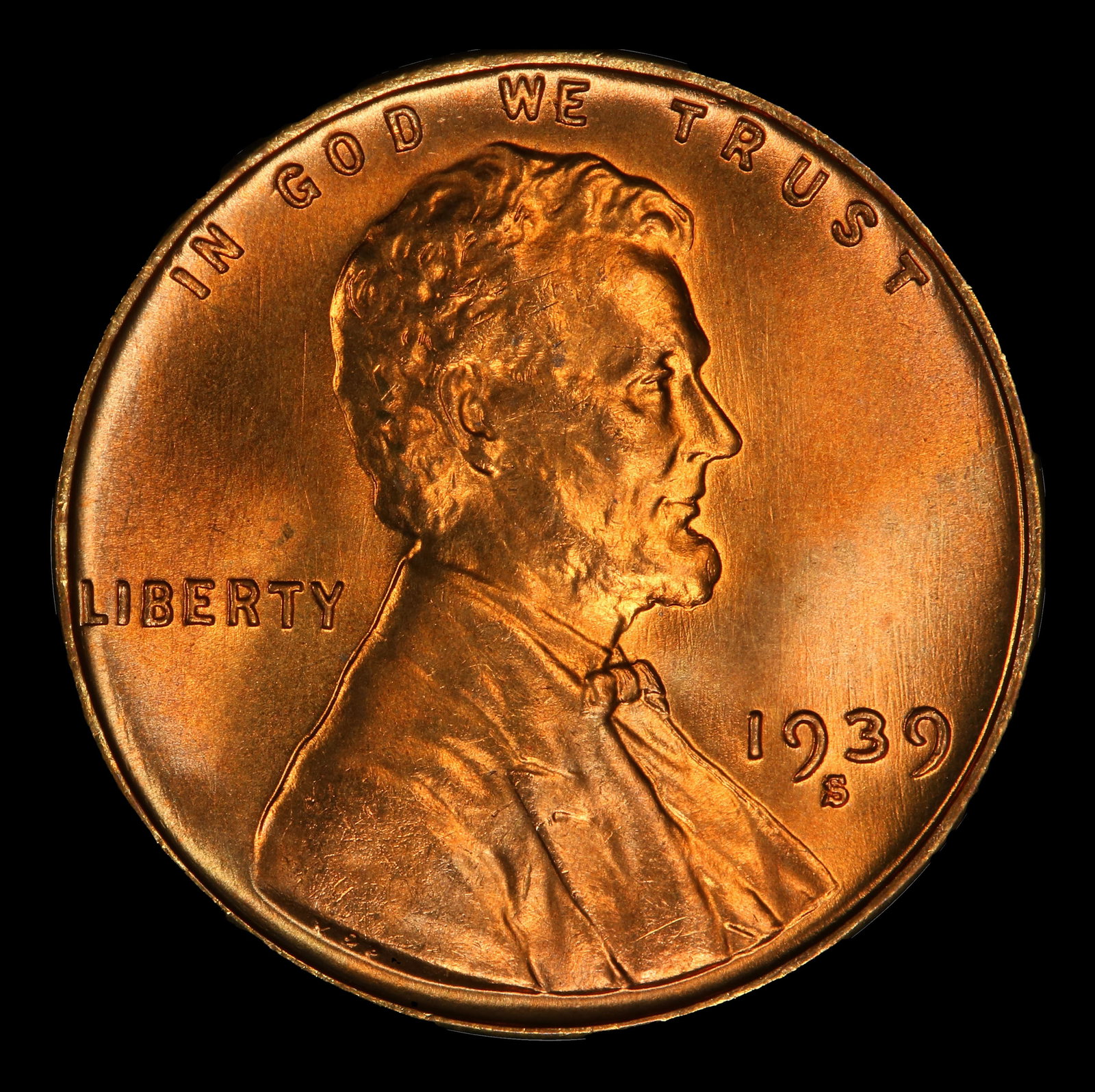1939-s Lincoln Cent Near Top Pop 1c ms67+ rd SEGS - 2